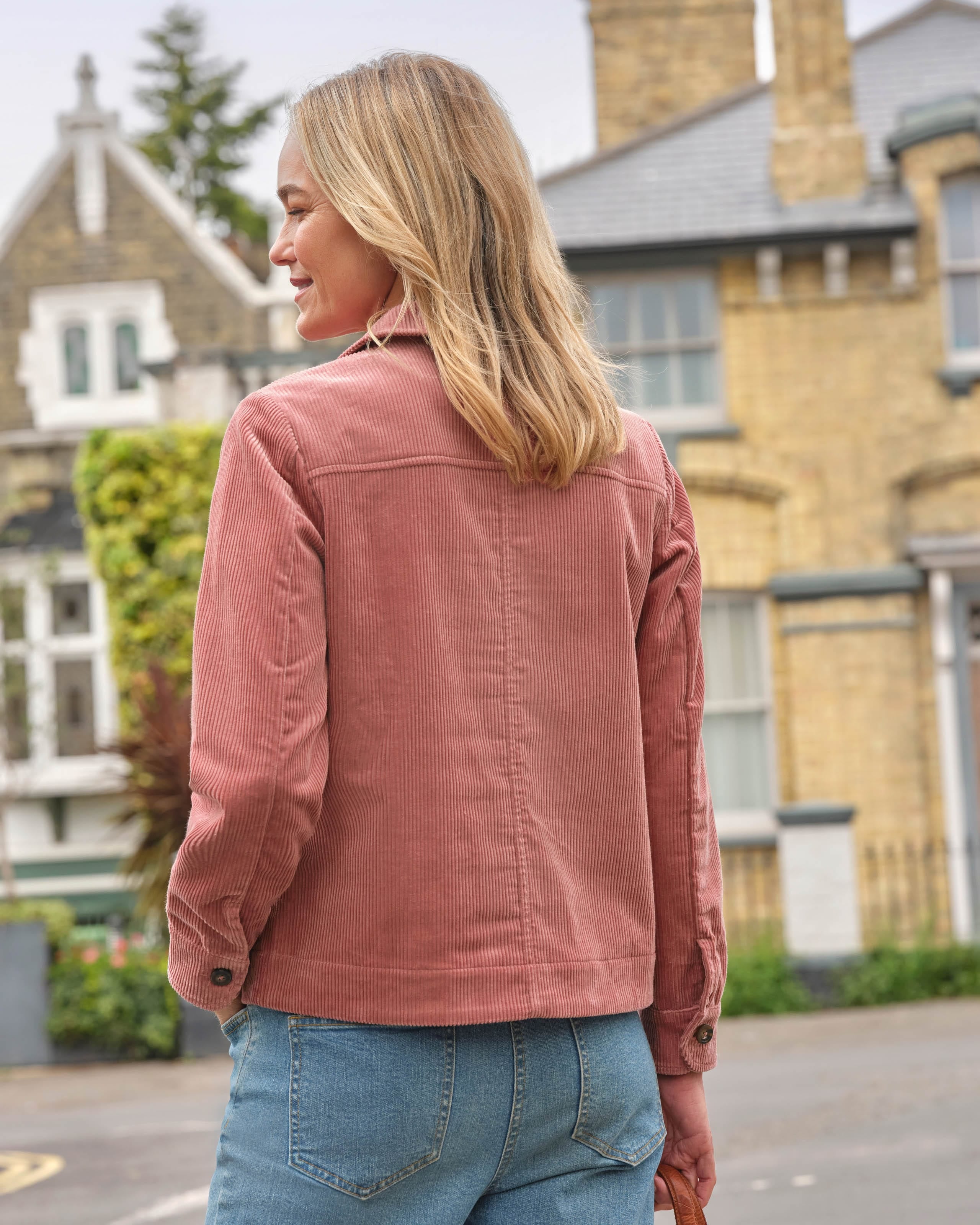 Vintage Rose Pink | Lightweight Cord Jacket | WoolOvers AU