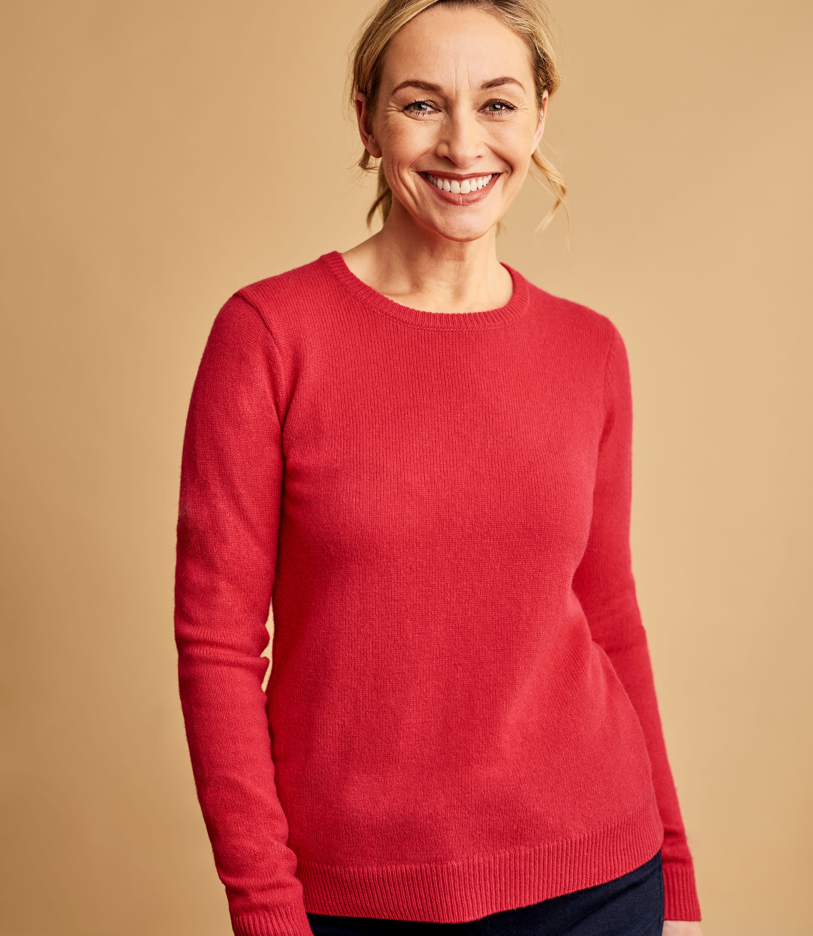 Rich Rose | Lambswool Classic Crew Neck Jumper | WoolOvers AU