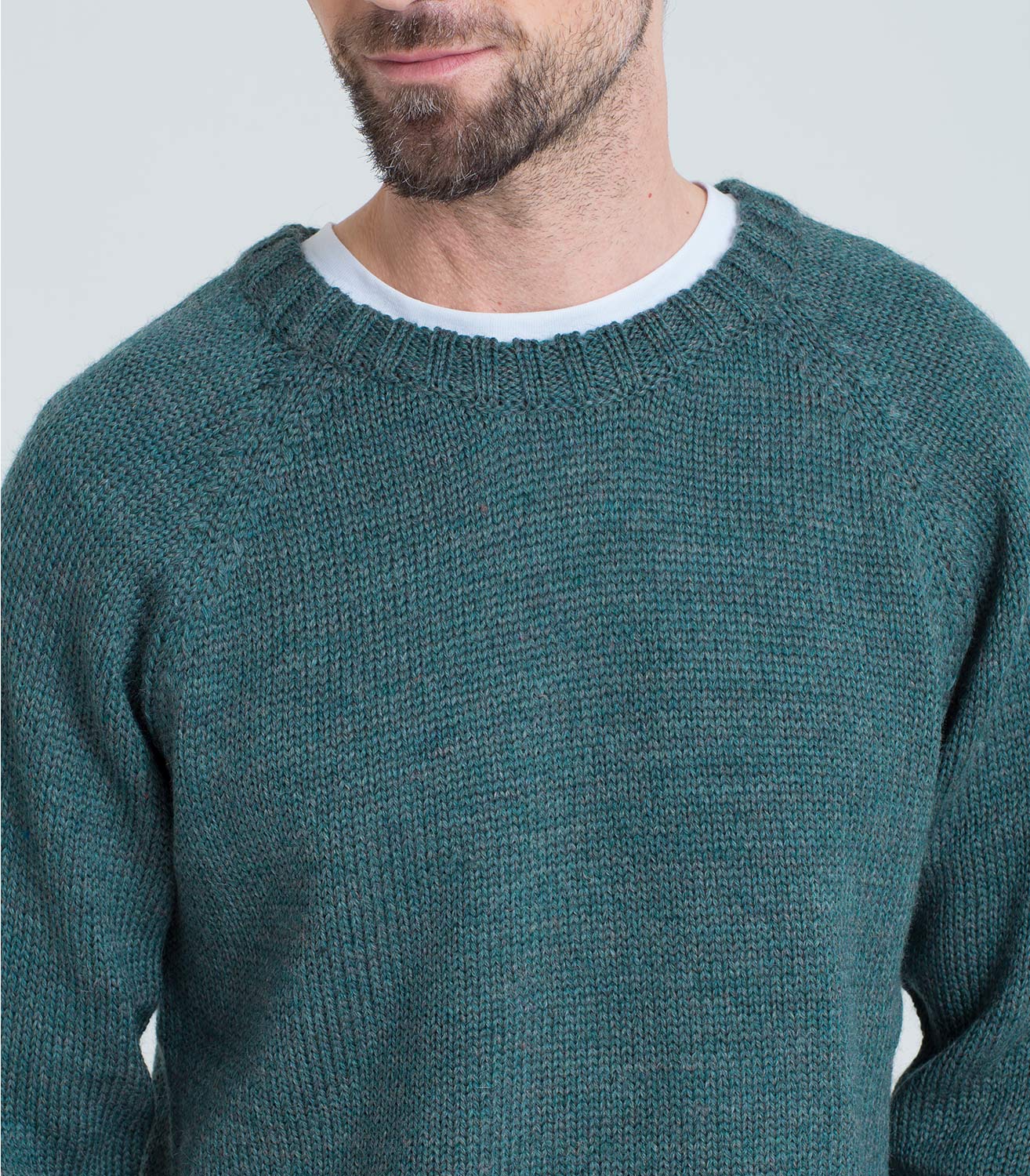 Kiltimagh | Mens Pure Wool Fishermans Crew Neck Jumper | WoolOvers AU