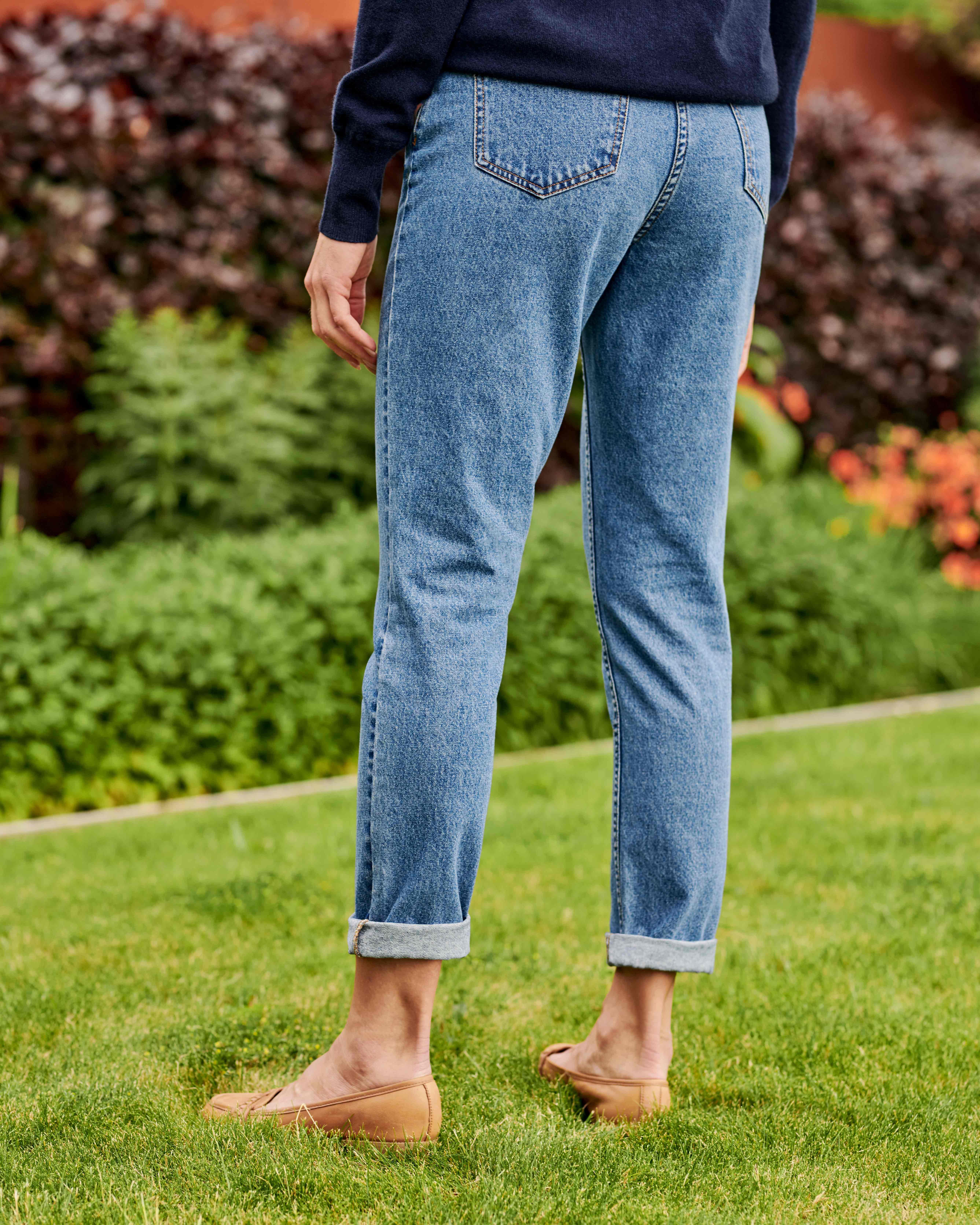 Denim Relaxed Tapered Leg Jeans Woolovers Us 7755