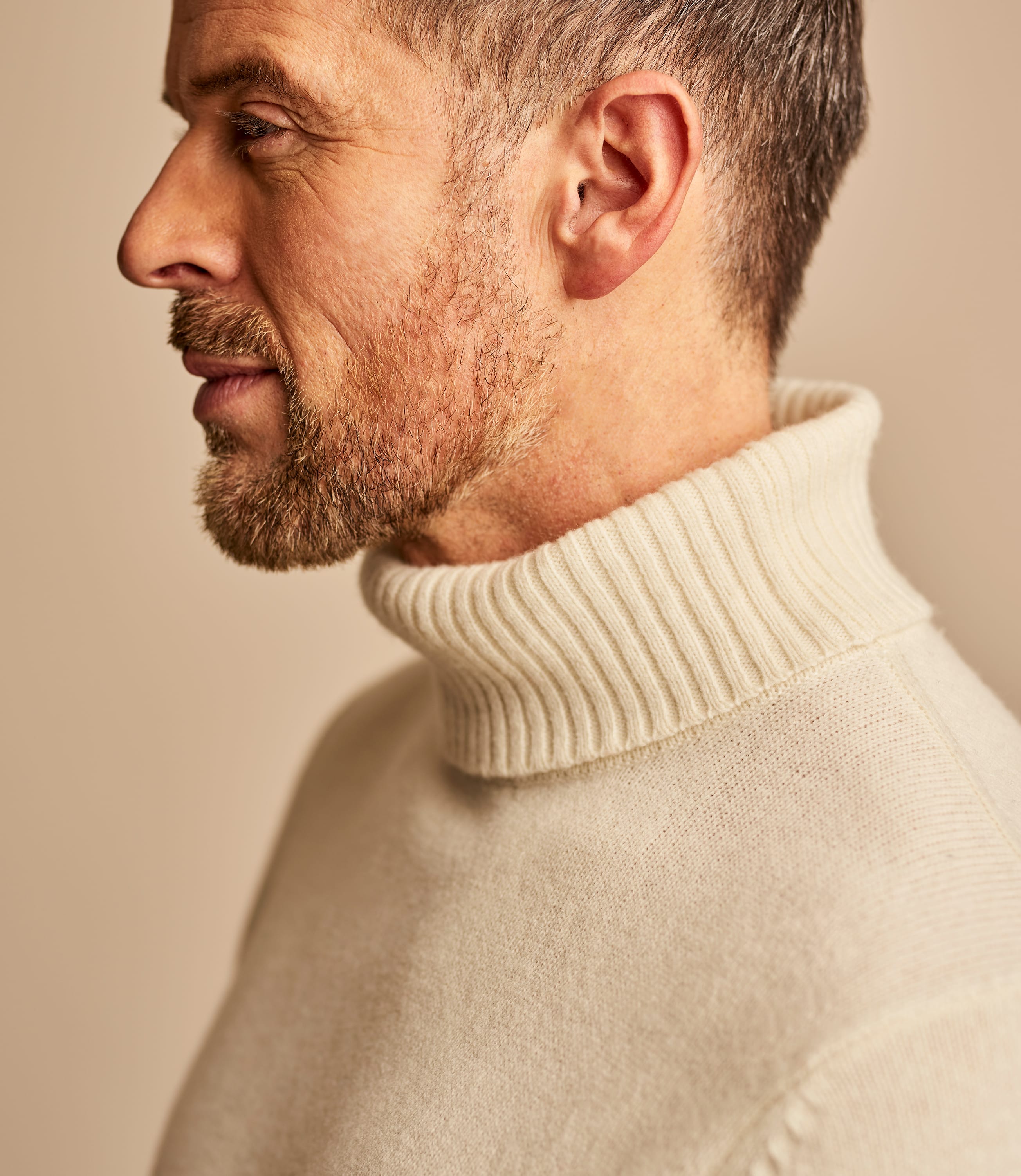 cream high neck jumper