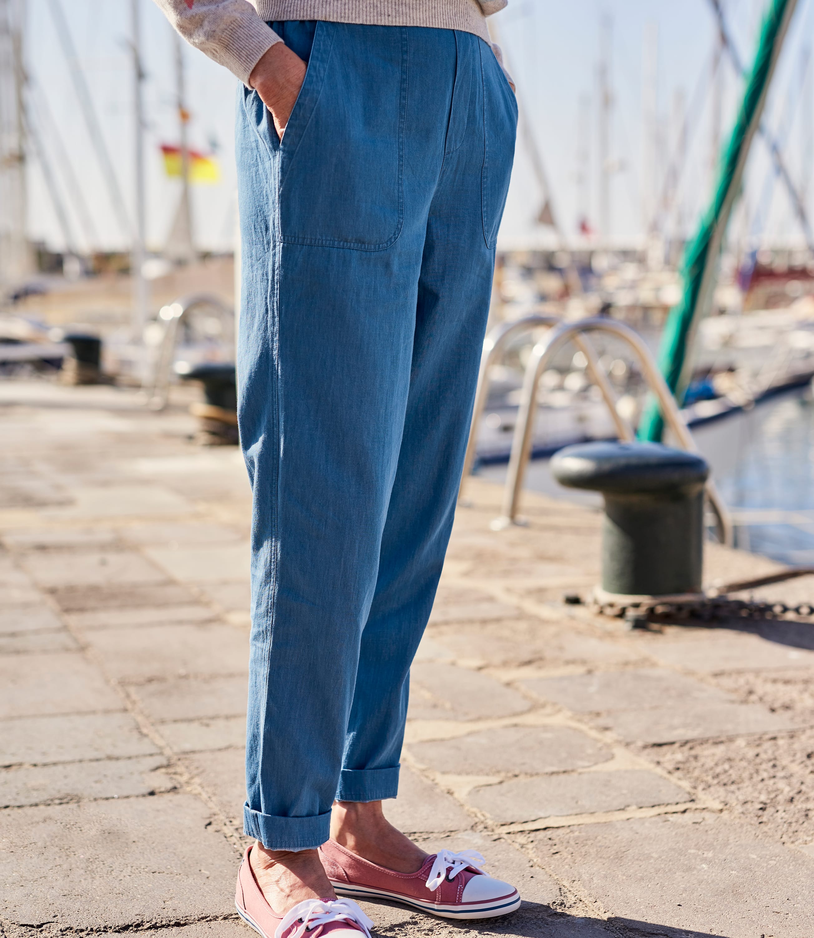 TODAYFUL Chambray Twill Trousers - パンツ