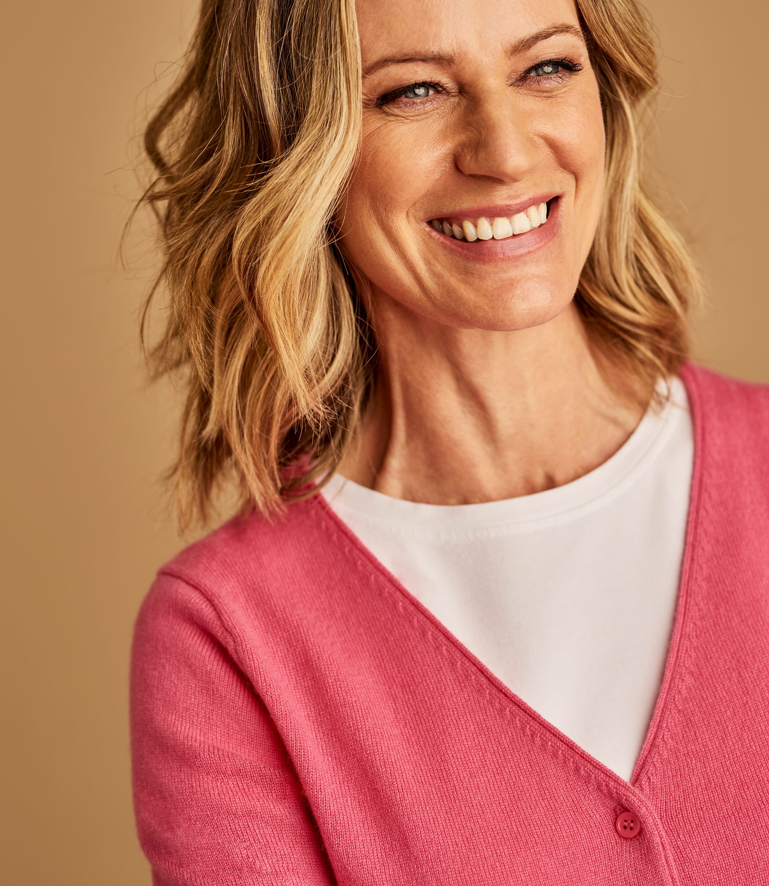 Ciovkis Damen Strickjacke Merinowolle Mix - V-Ausschnitt Langarm Nahtlos Herbst Winter