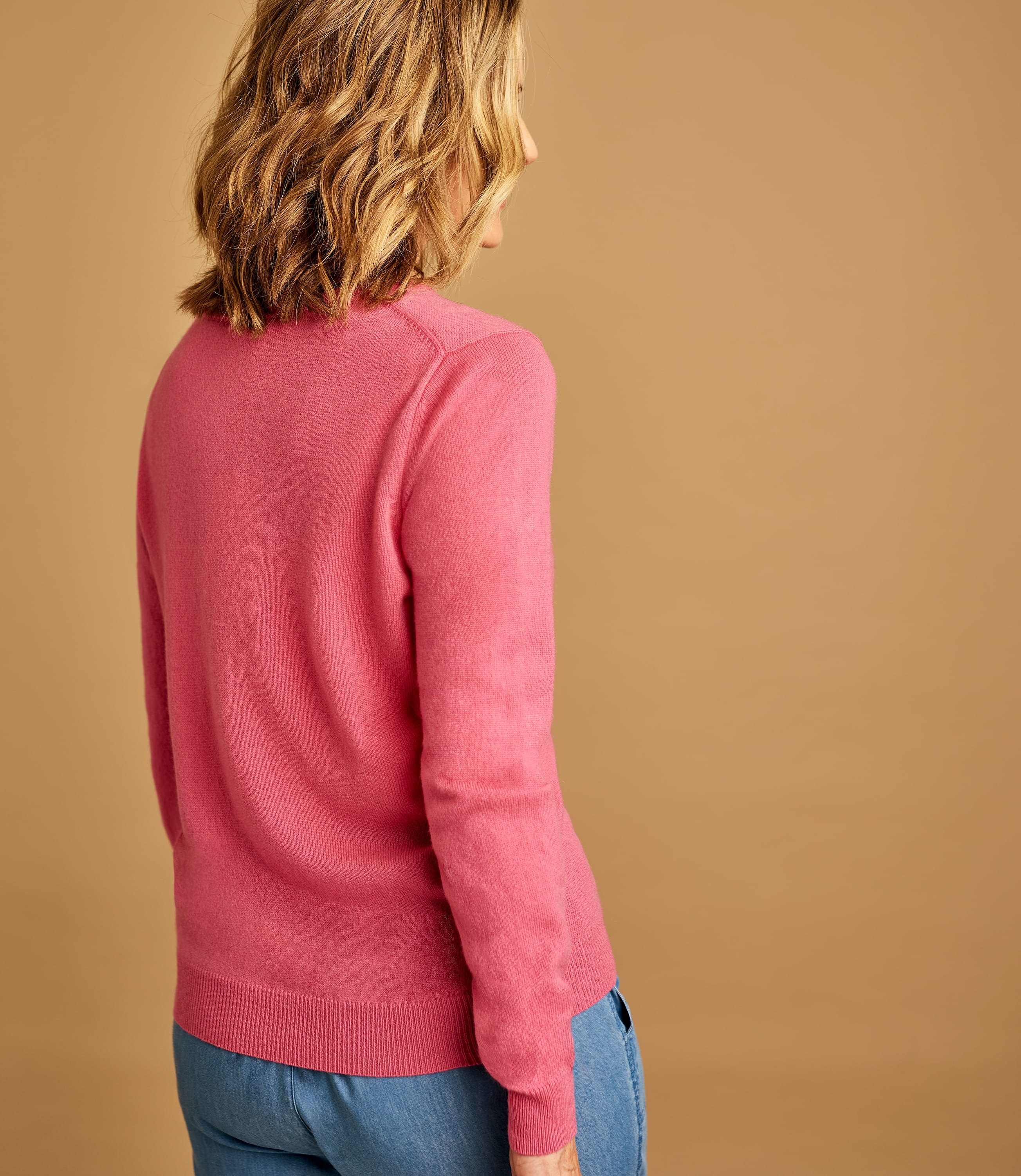 pink woolen jumper