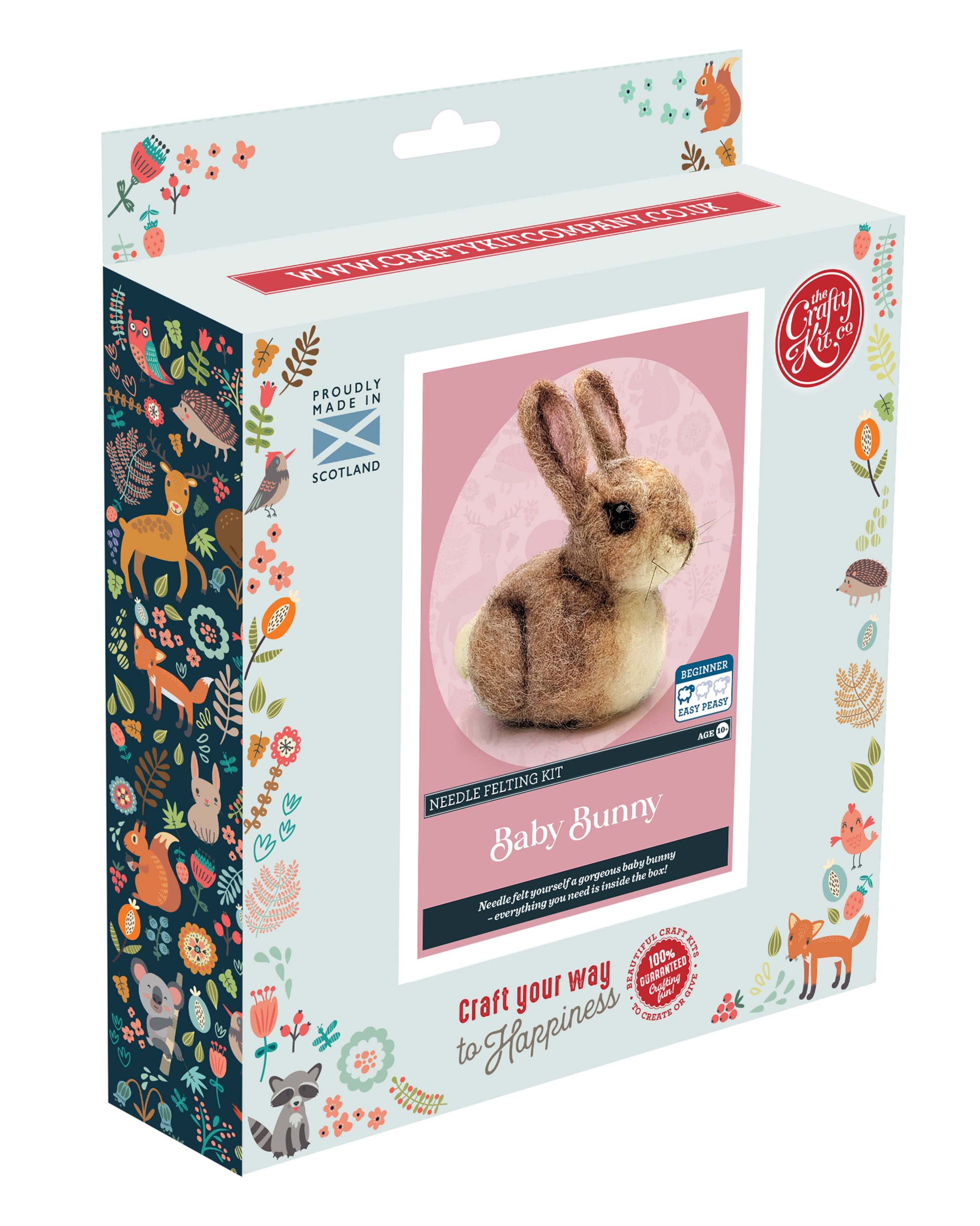 Baby Bunny | Needle Felting Craft Kit | WoolOvers UK