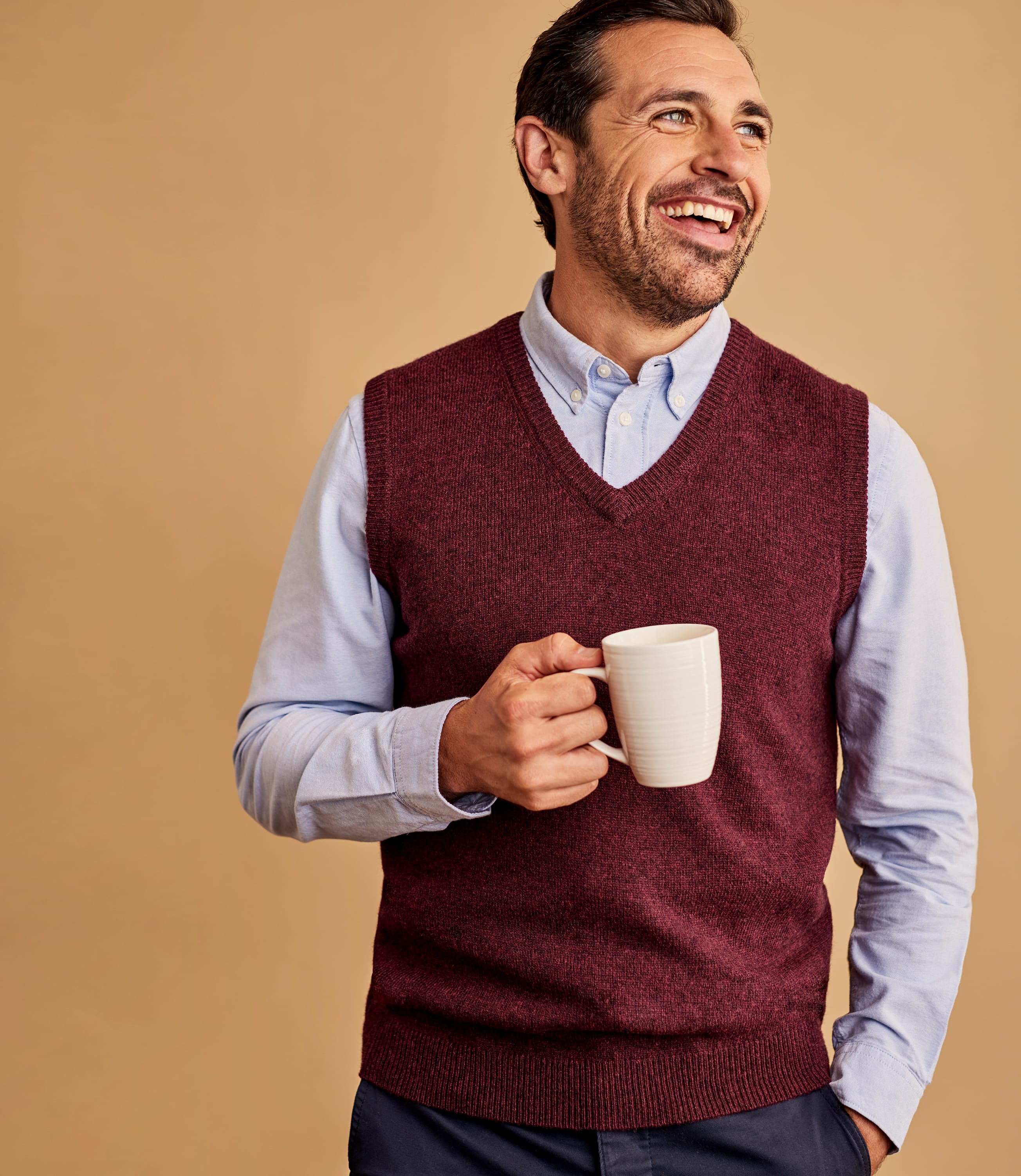 Men's Sleeveless Jumpers & Cardigans WoolOvers UK