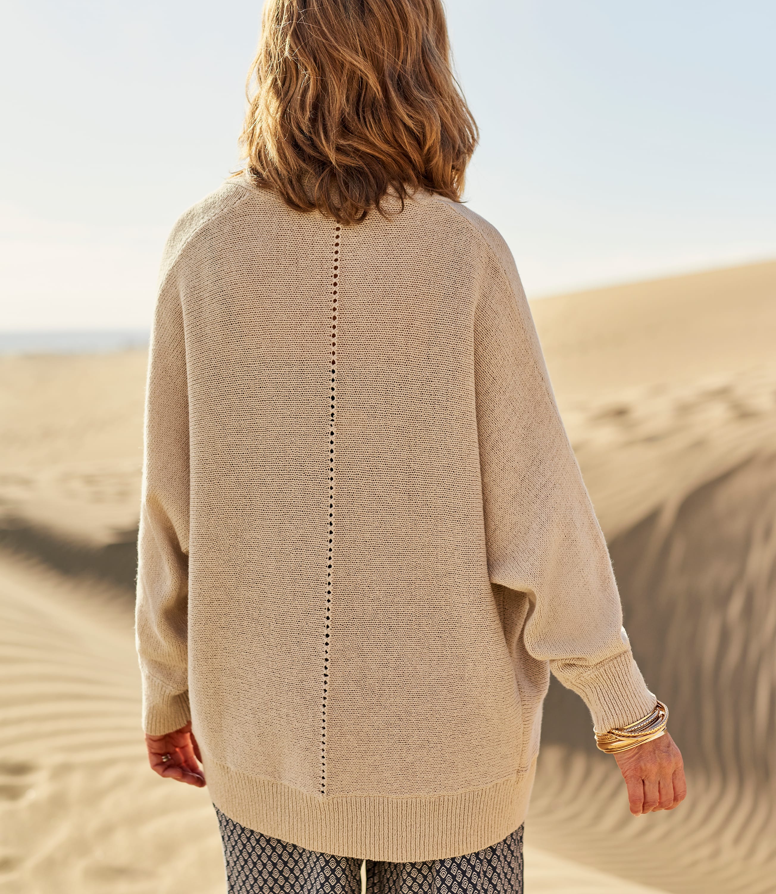 Linen Womens Linen Relaxed Cardigan WoolOvers UK