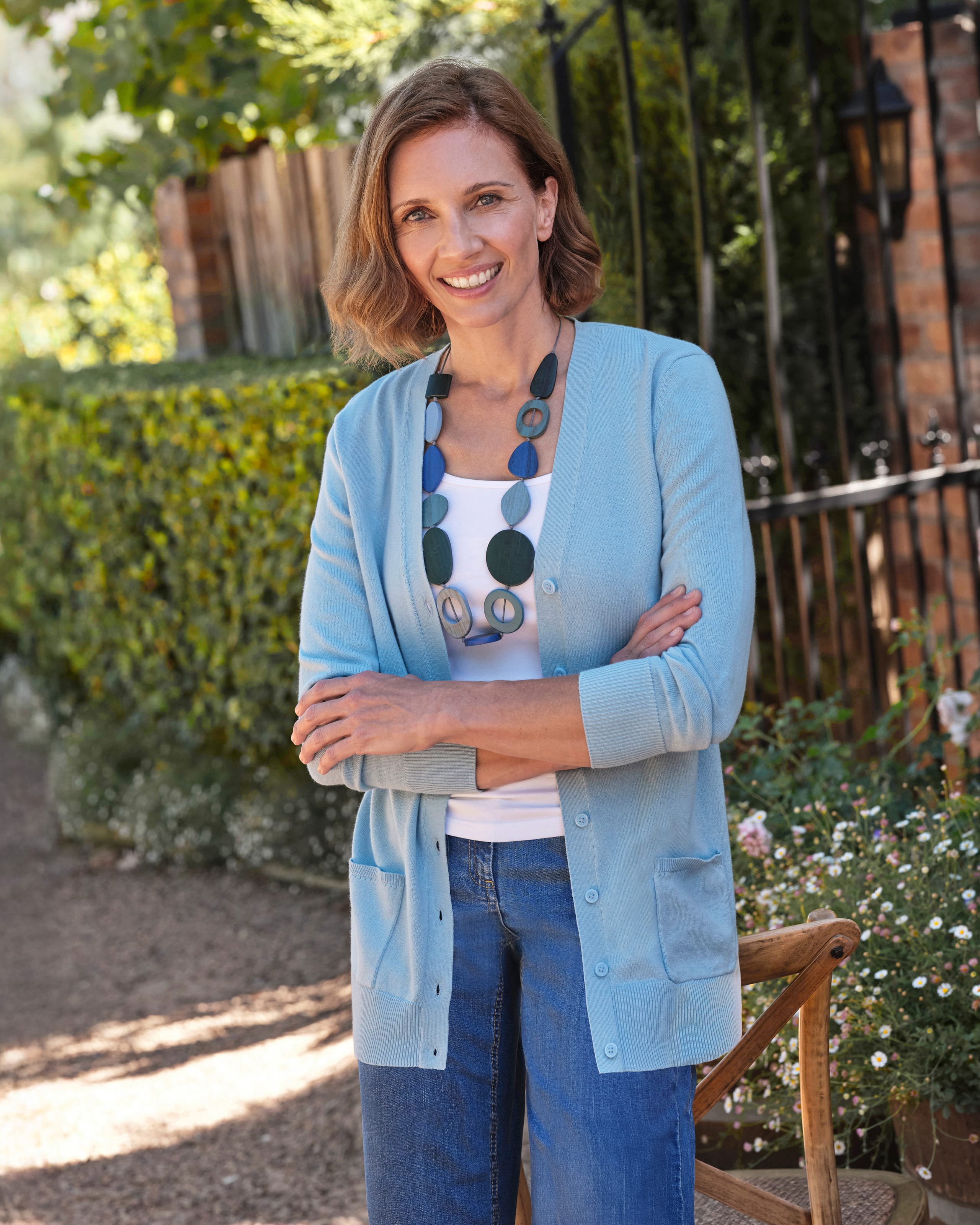 Women's Willow Cloud Blue Cardigan