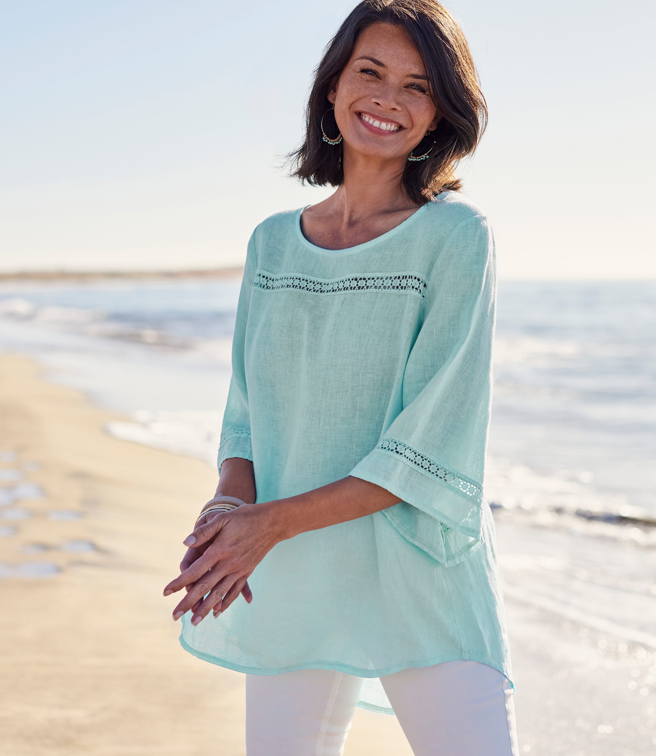 floaty linen dress