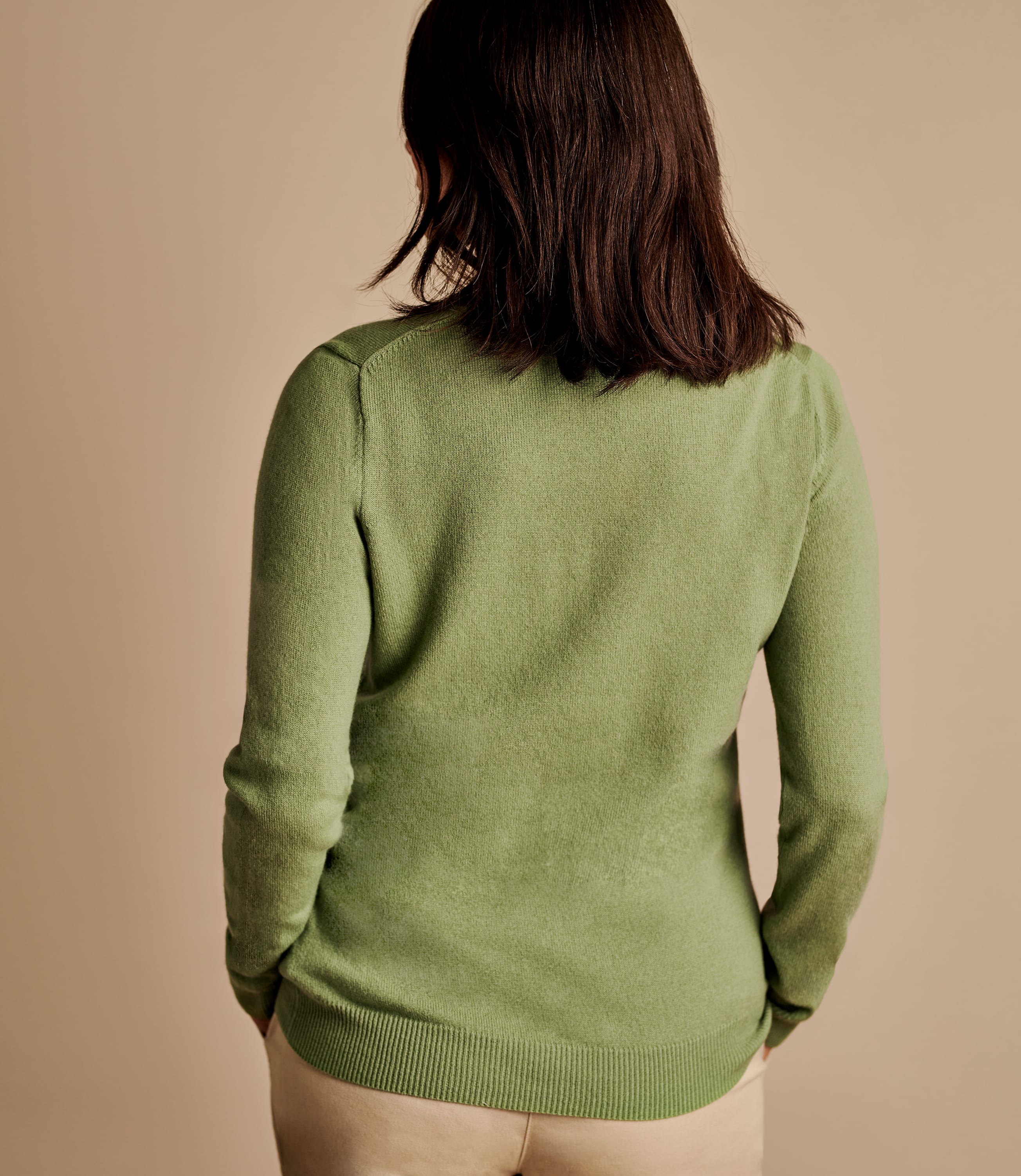 Willow | Cashmere & Merino Crew Neck Knitted Sweater | WoolOvers US