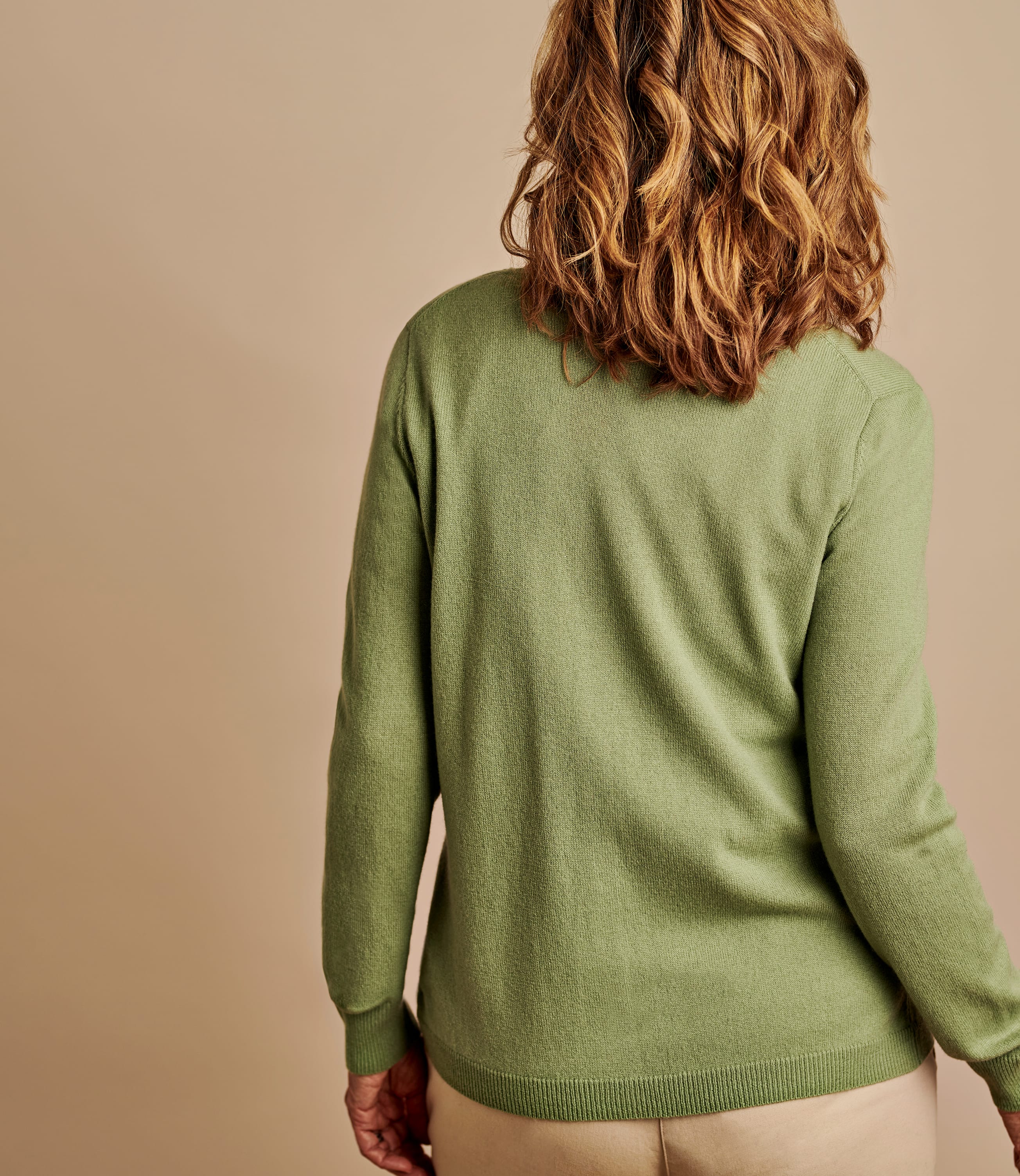 Willow | Cashmere Merino Classic V Neck Cardigan | WoolOvers US