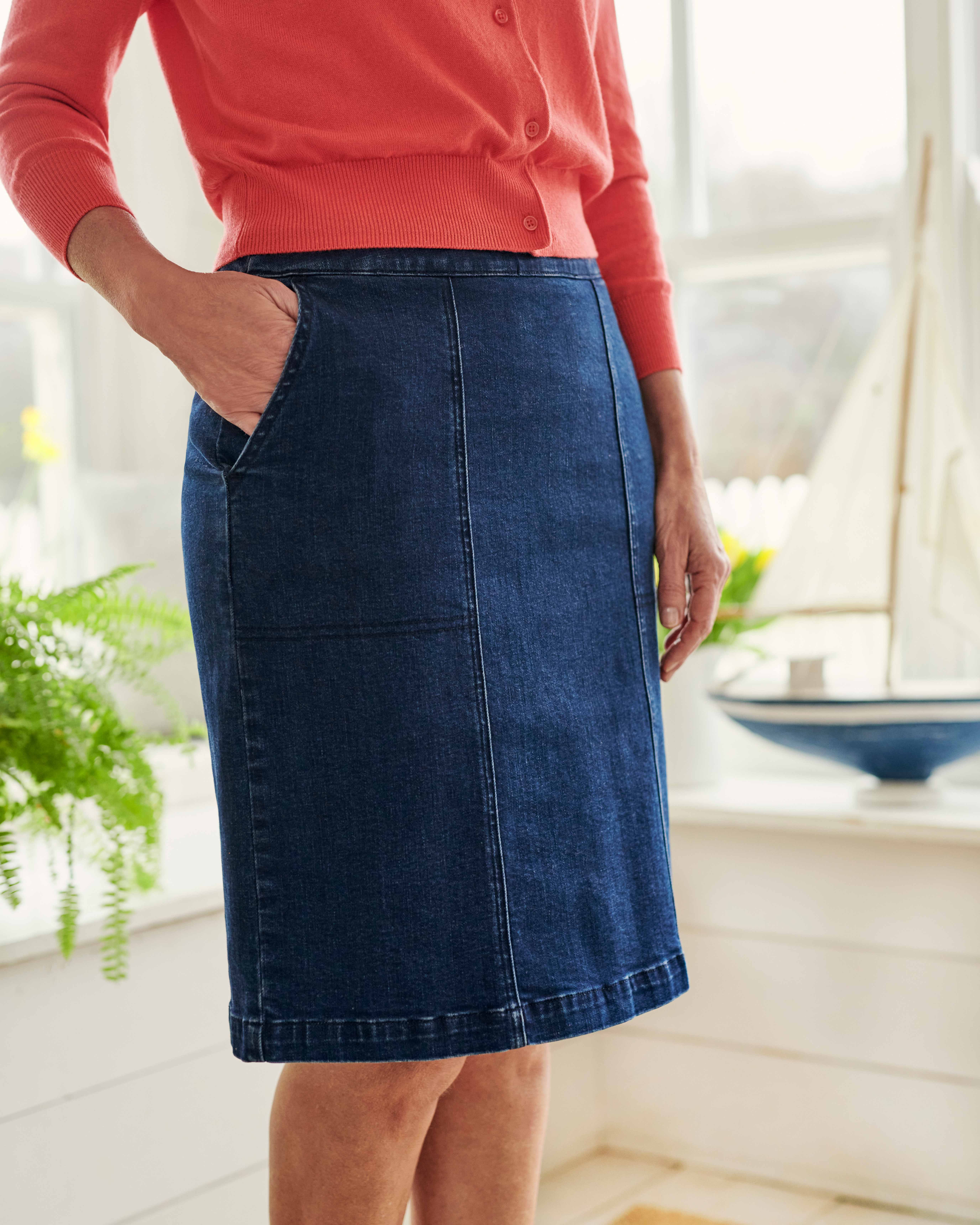 Denim Cotton Denim Skirt WoolOvers AU