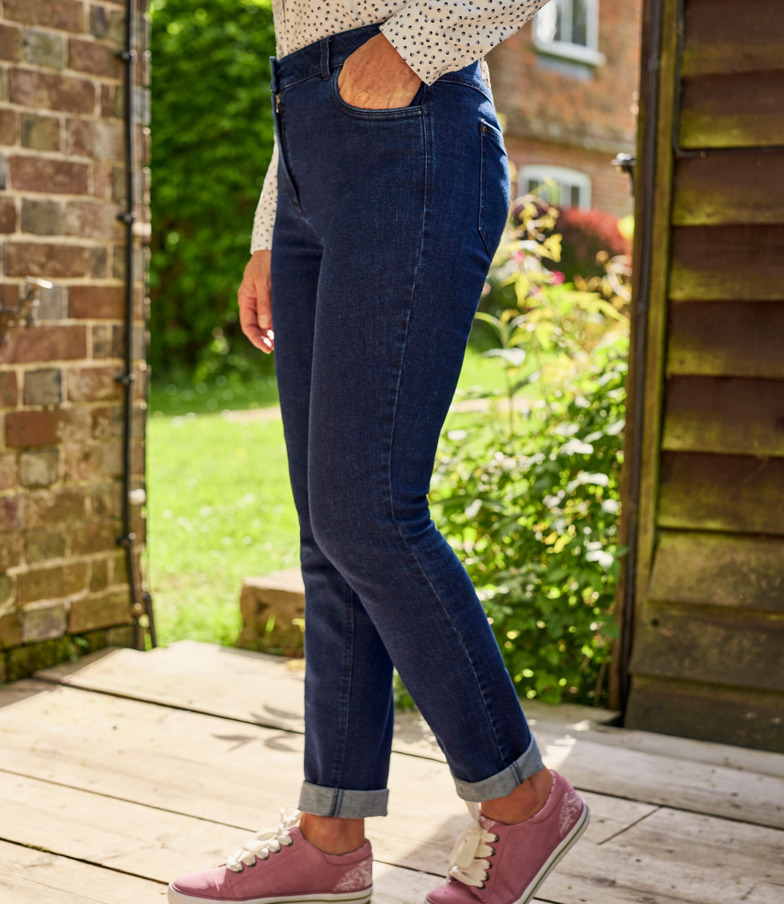 Denim Straight Jeans WoolOvers UK