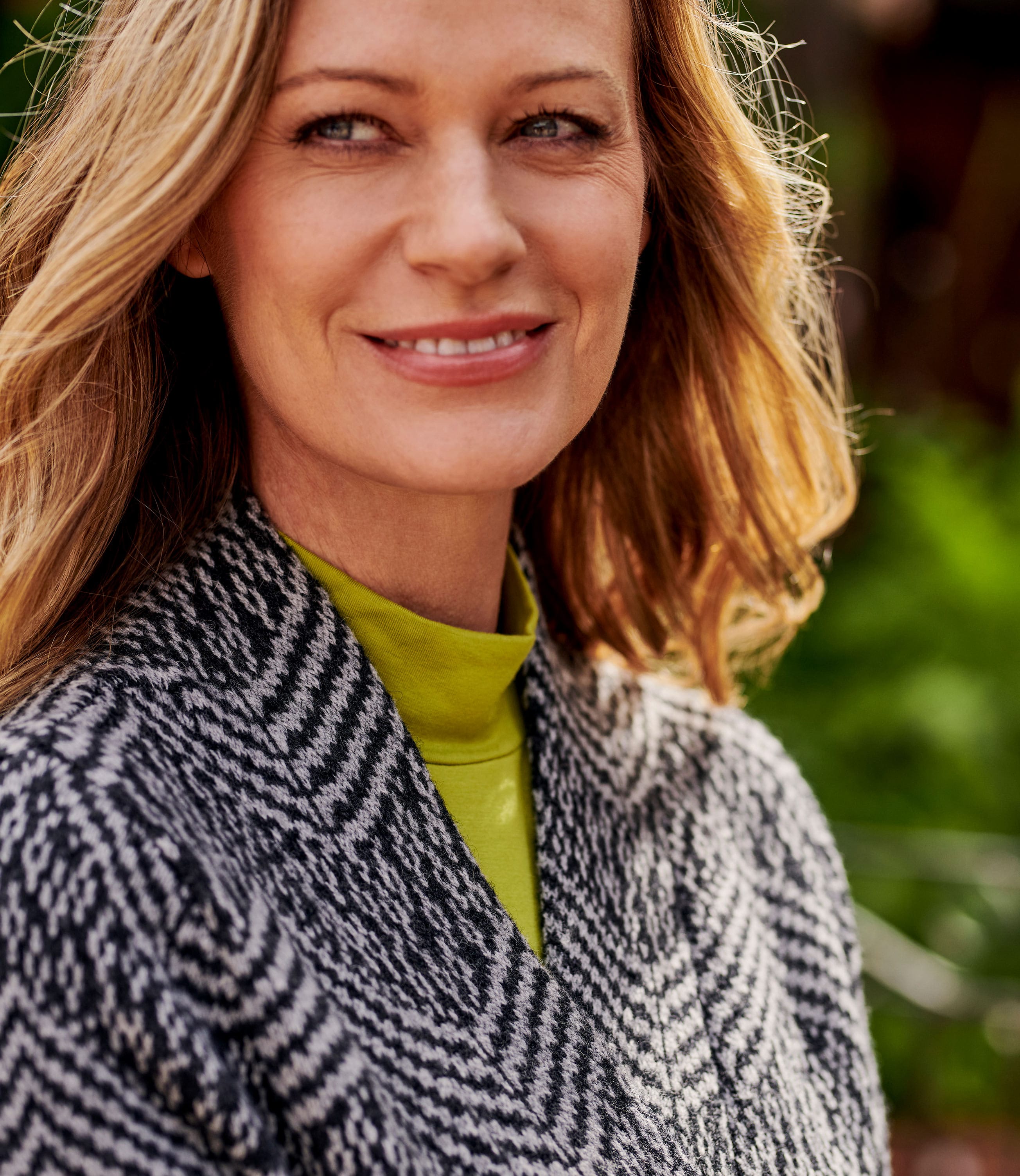 Grey Marl/Charcoal Pure Lambswool | Womens Lambswool Tweedy Zig Zag Coatigan