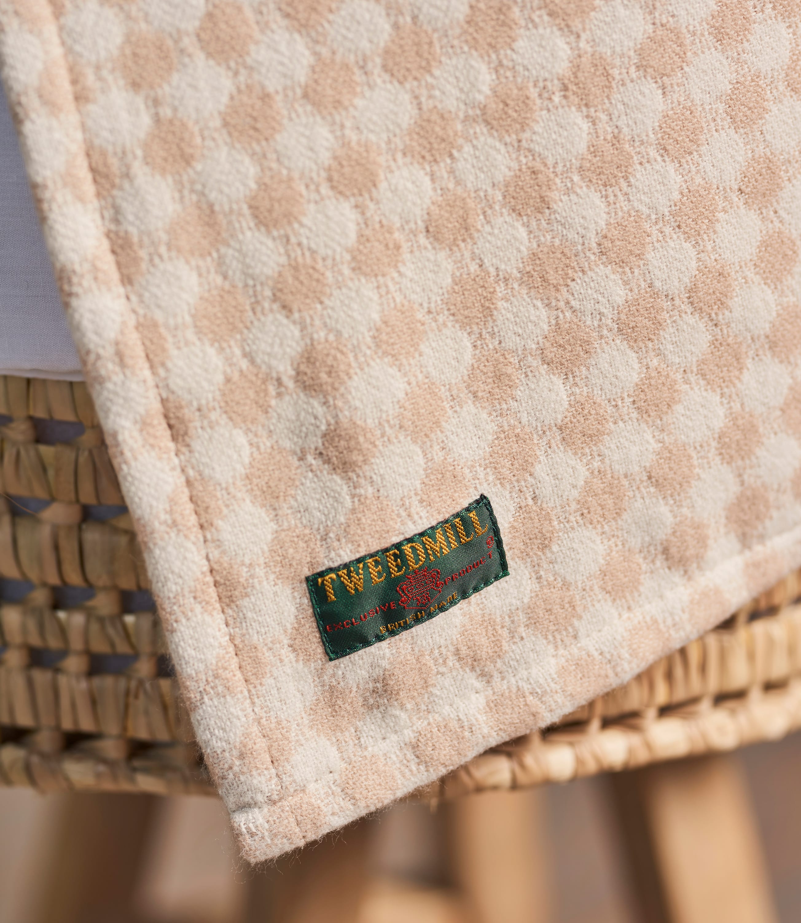 Rose Pink Cotton Nursery Blanket WoolOvers UK