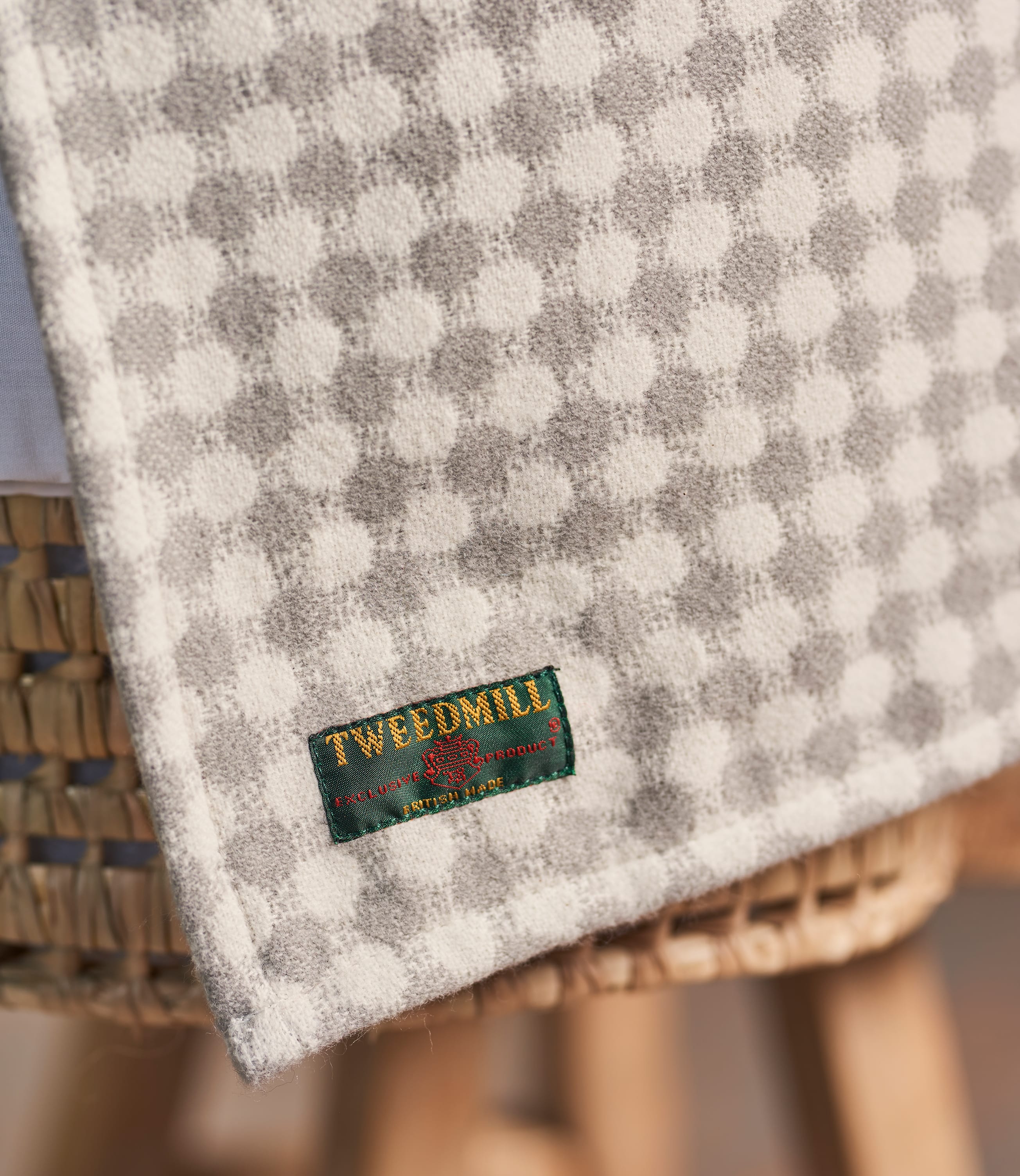 Cloud Grey Cotton Nursery Blanket WoolOvers US