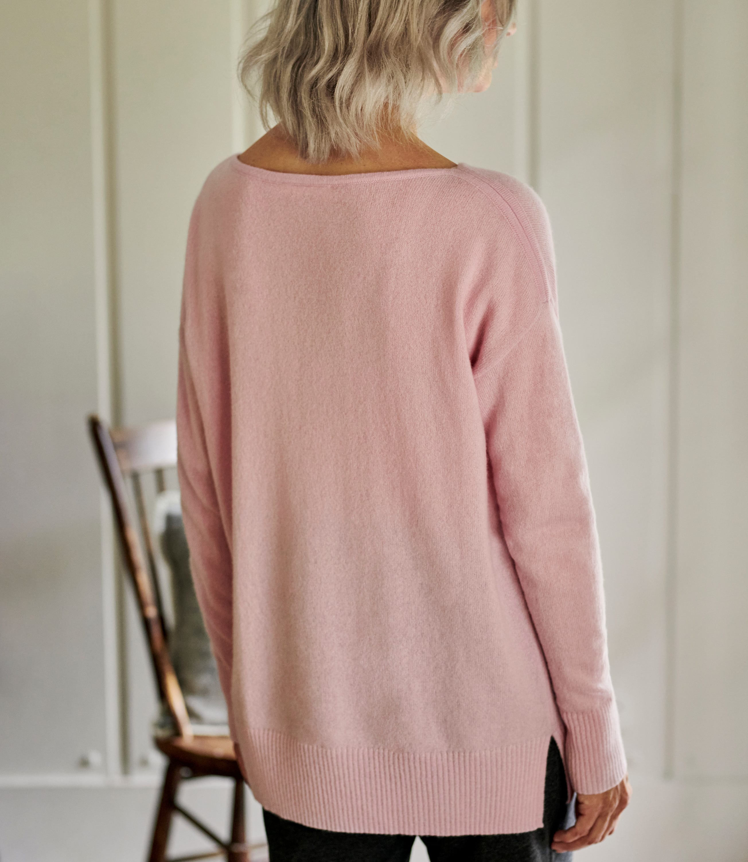 boat neck cashmere sweater