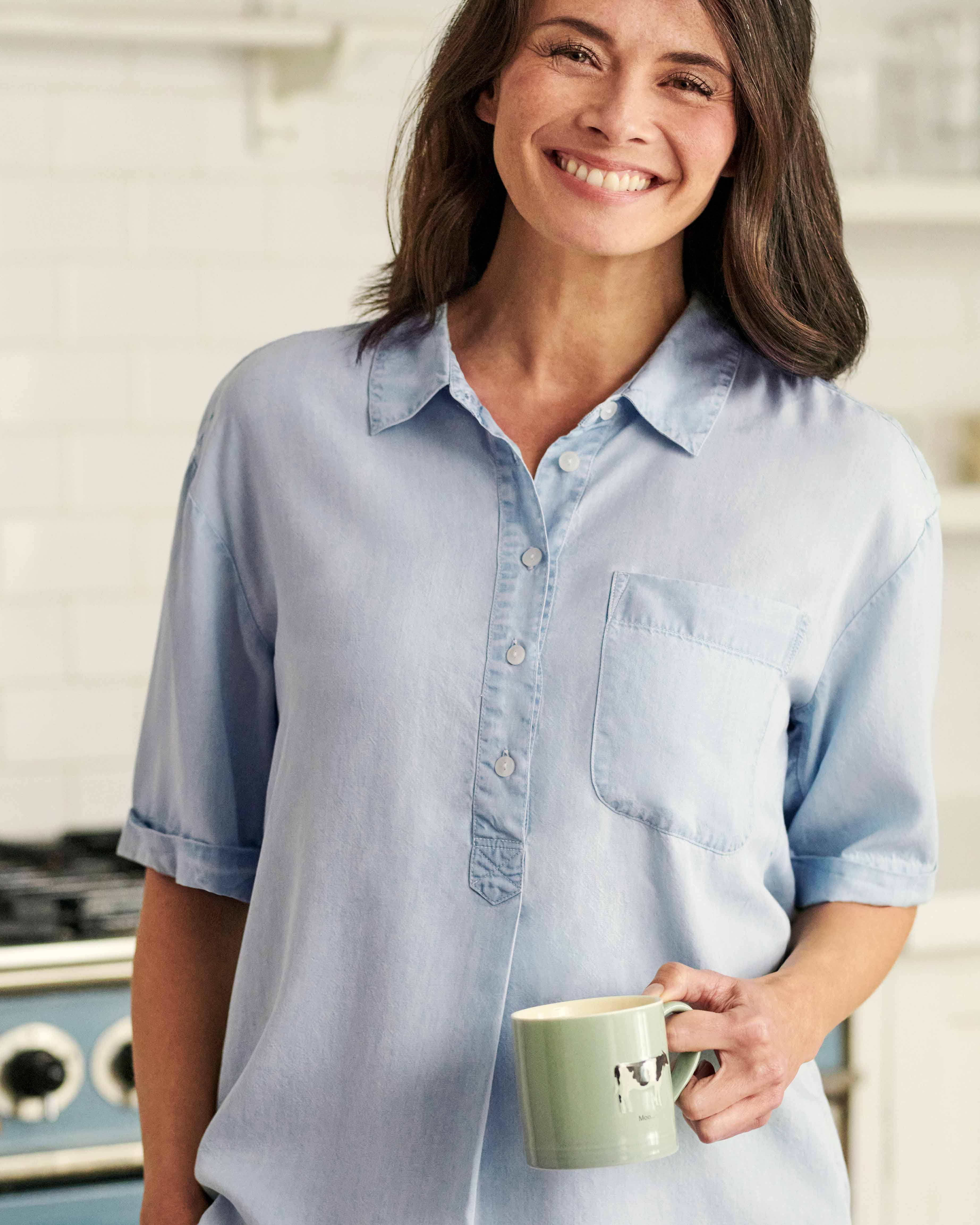 Chambray Chambray Shirt WoolOvers UK