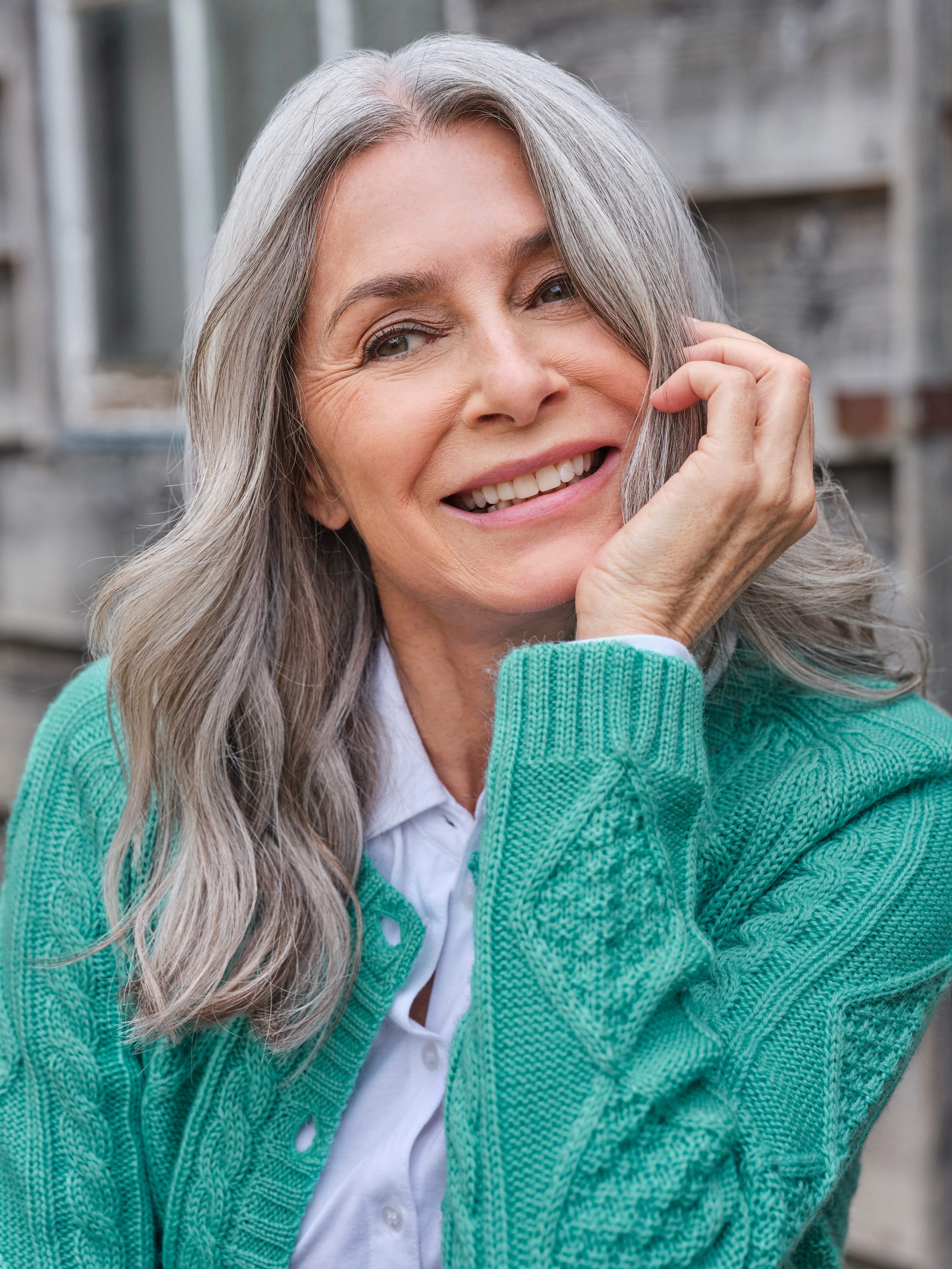 Mint Leaf Cable Button Through Cardigan WoolOvers AU