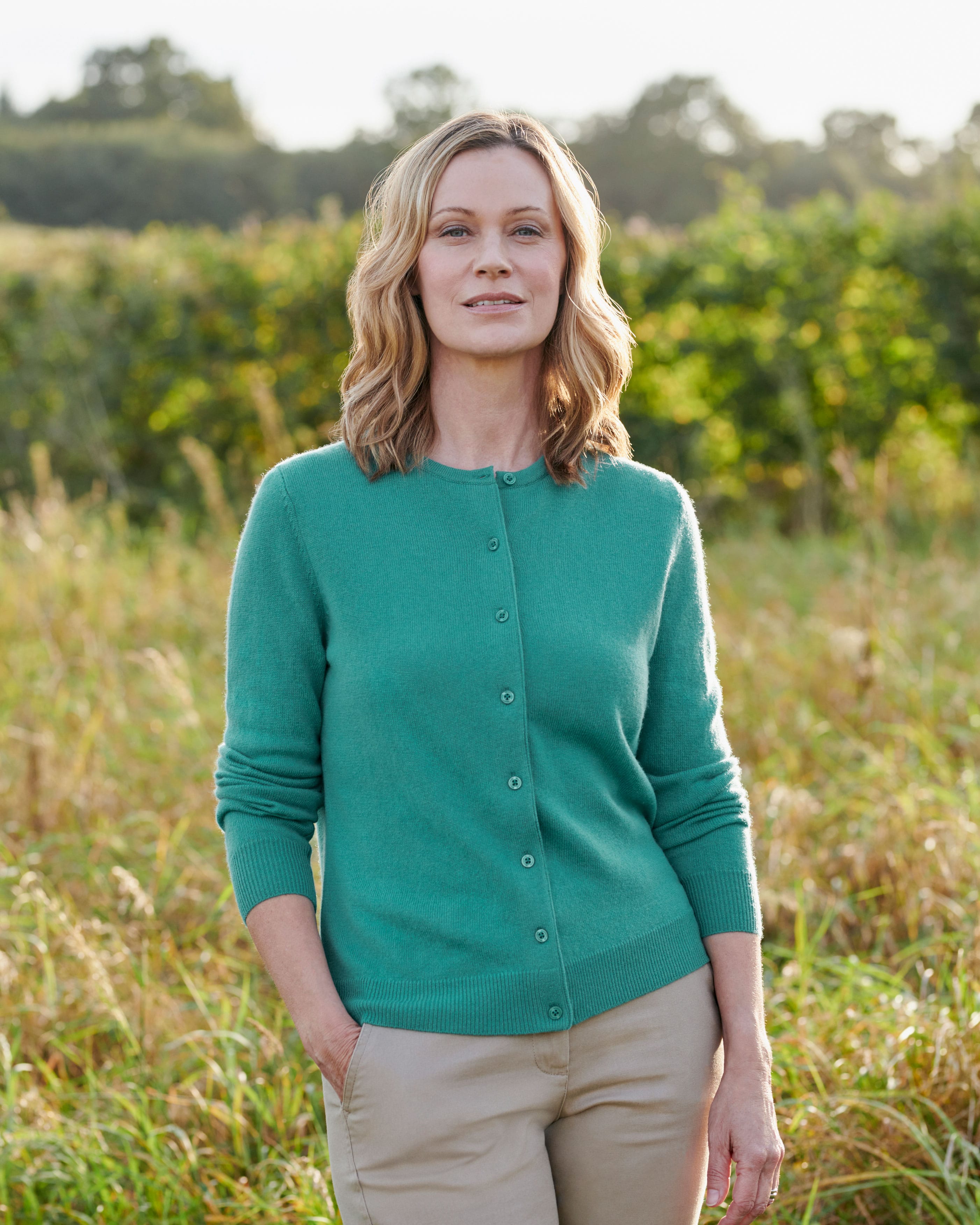 100% Wool Floral Women Cardigan main image 0