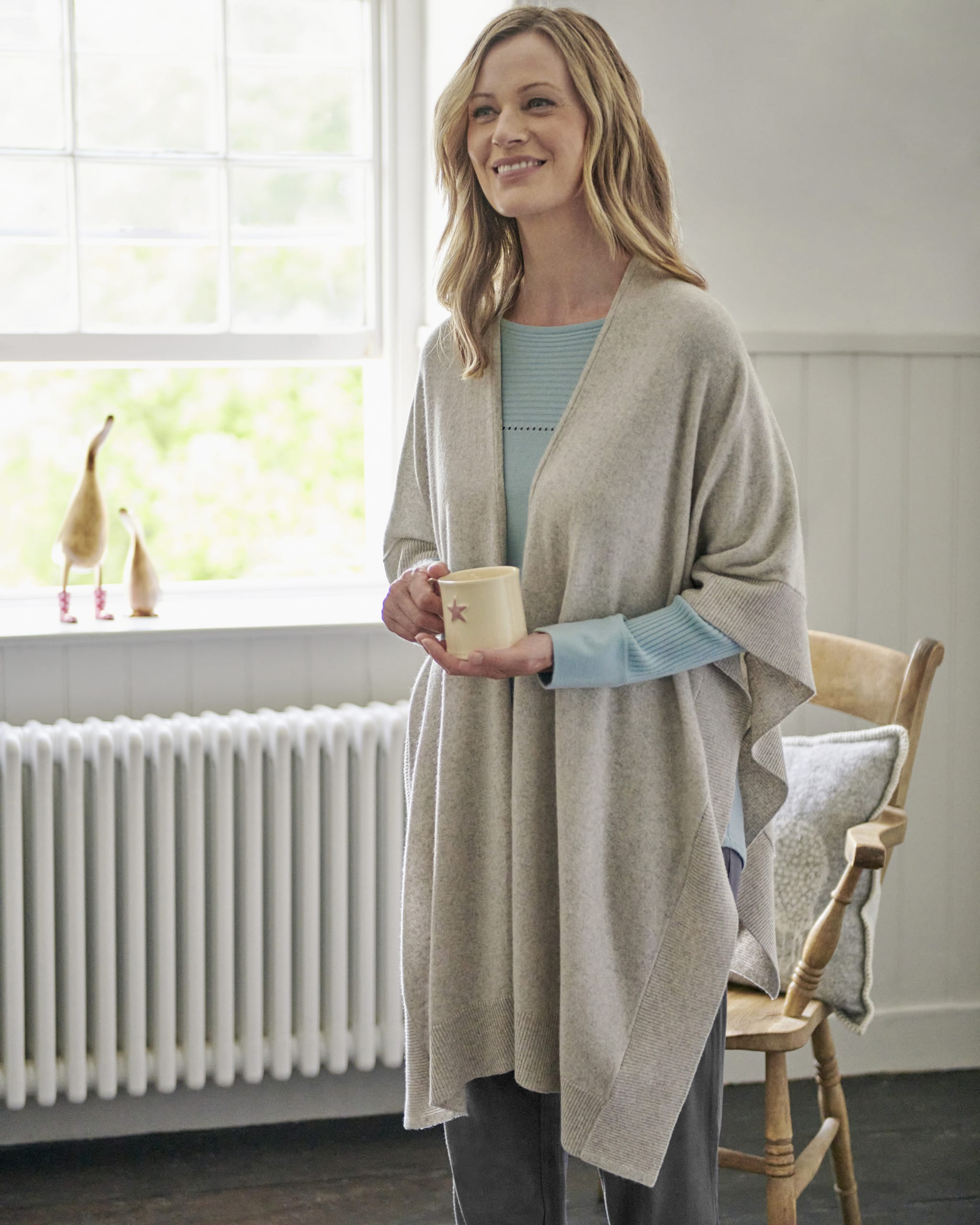 Women's Ponchos Natural Women's Wraps WoolOvers AU