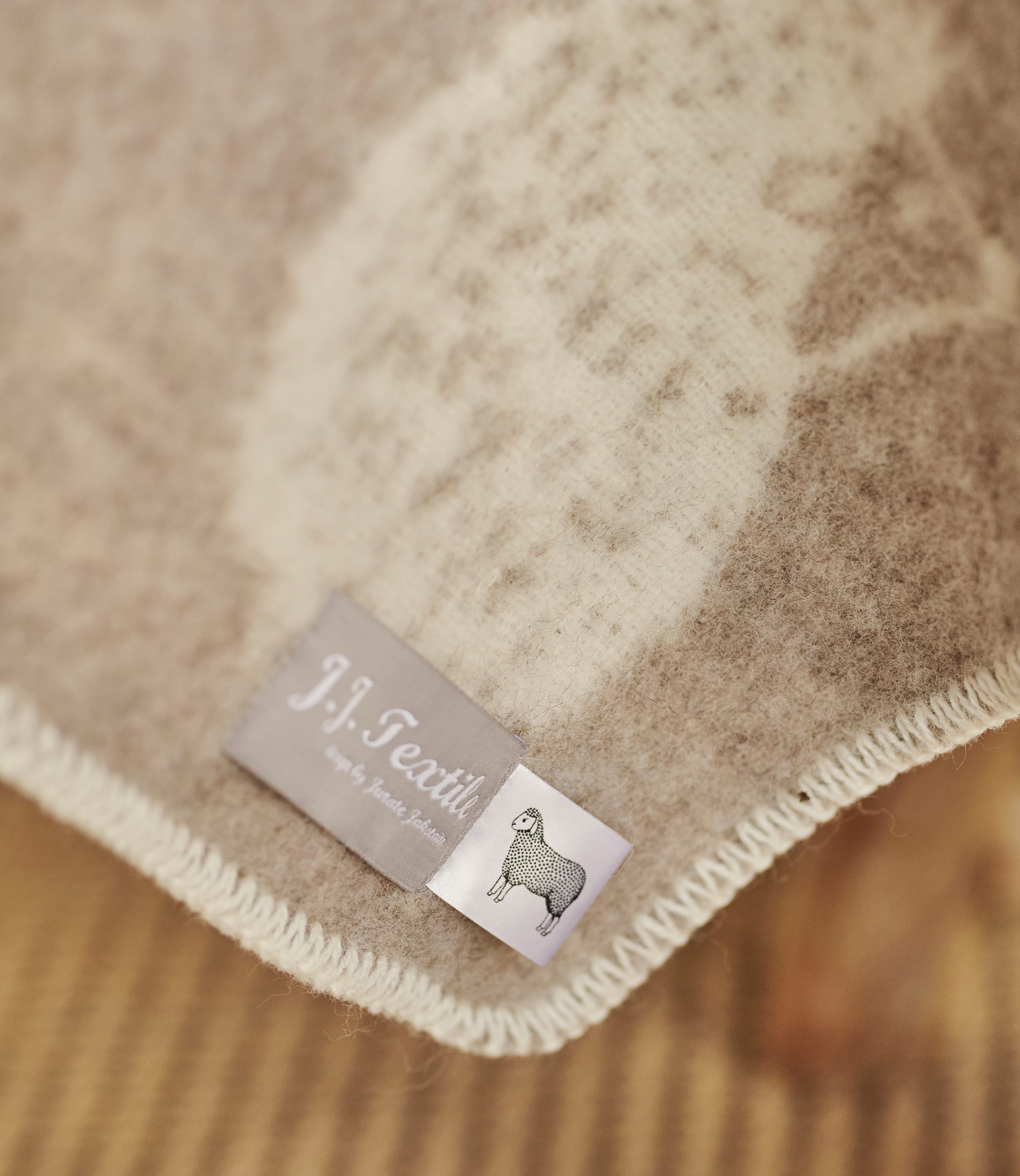 Soft Brown Hedgehog Little Blanket WoolOvers UK