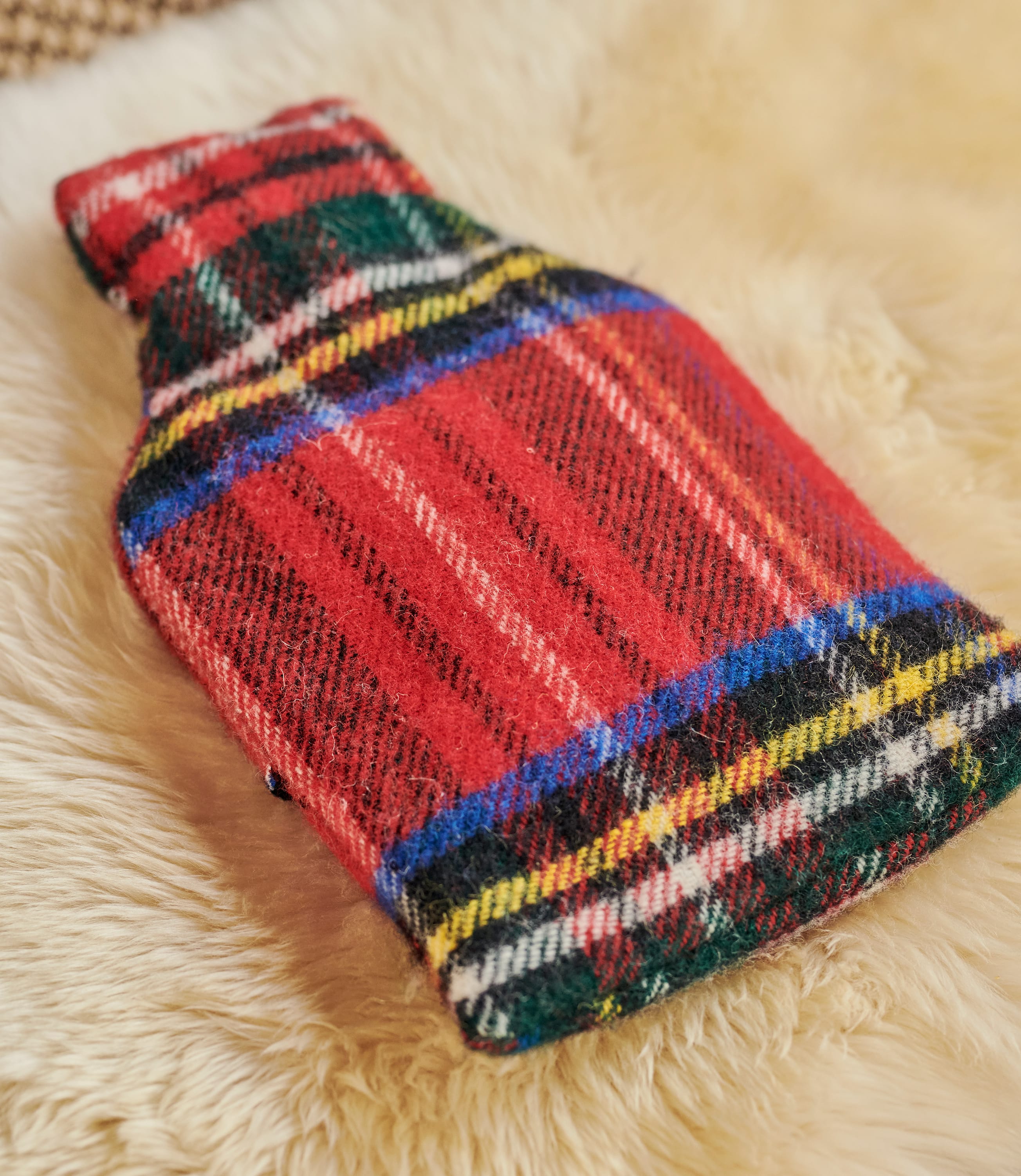 rust-tartan-hot-water-bottle-cover-woolovers-uk