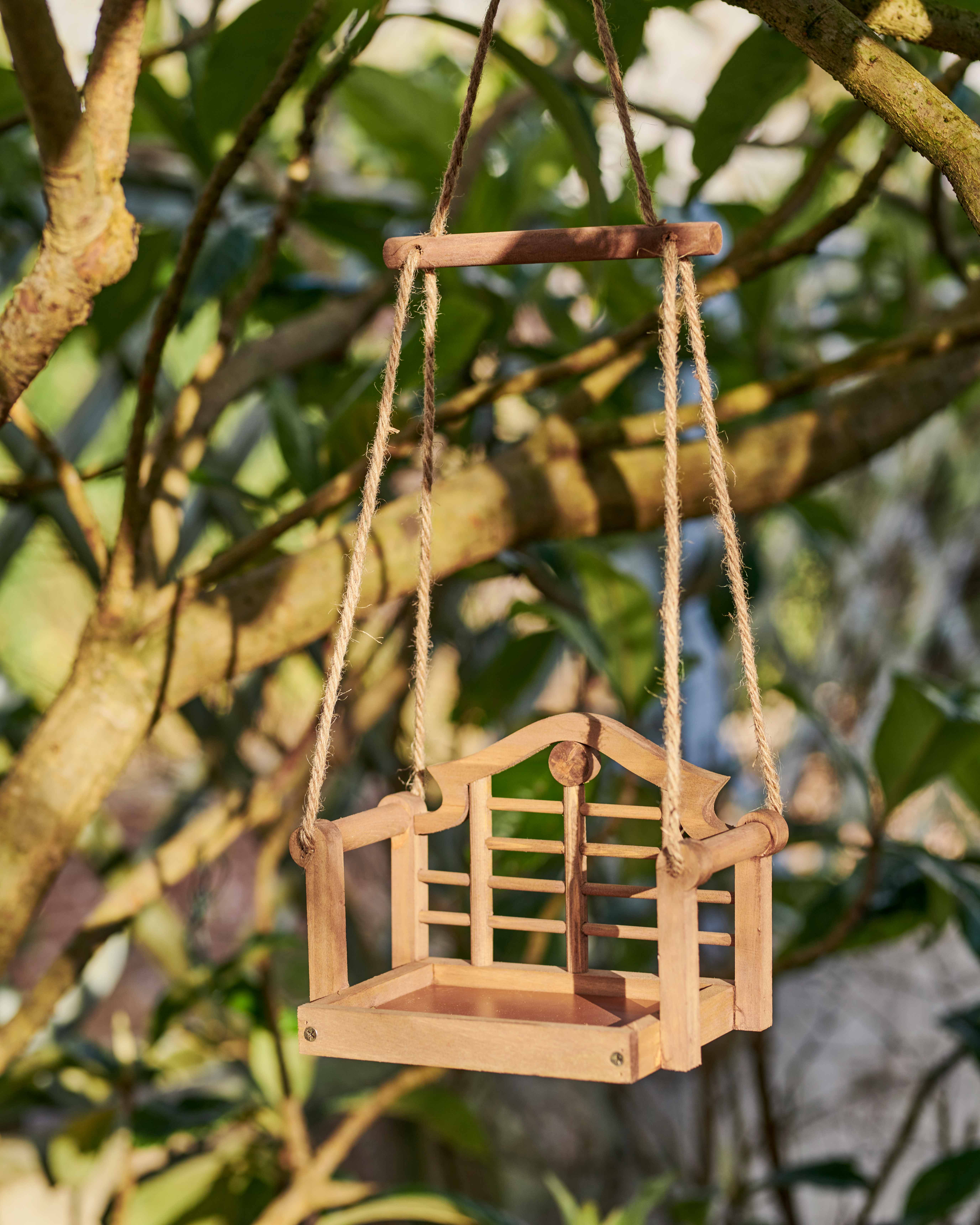 Natural Swingseat Bird Feeder WoolOvers UK