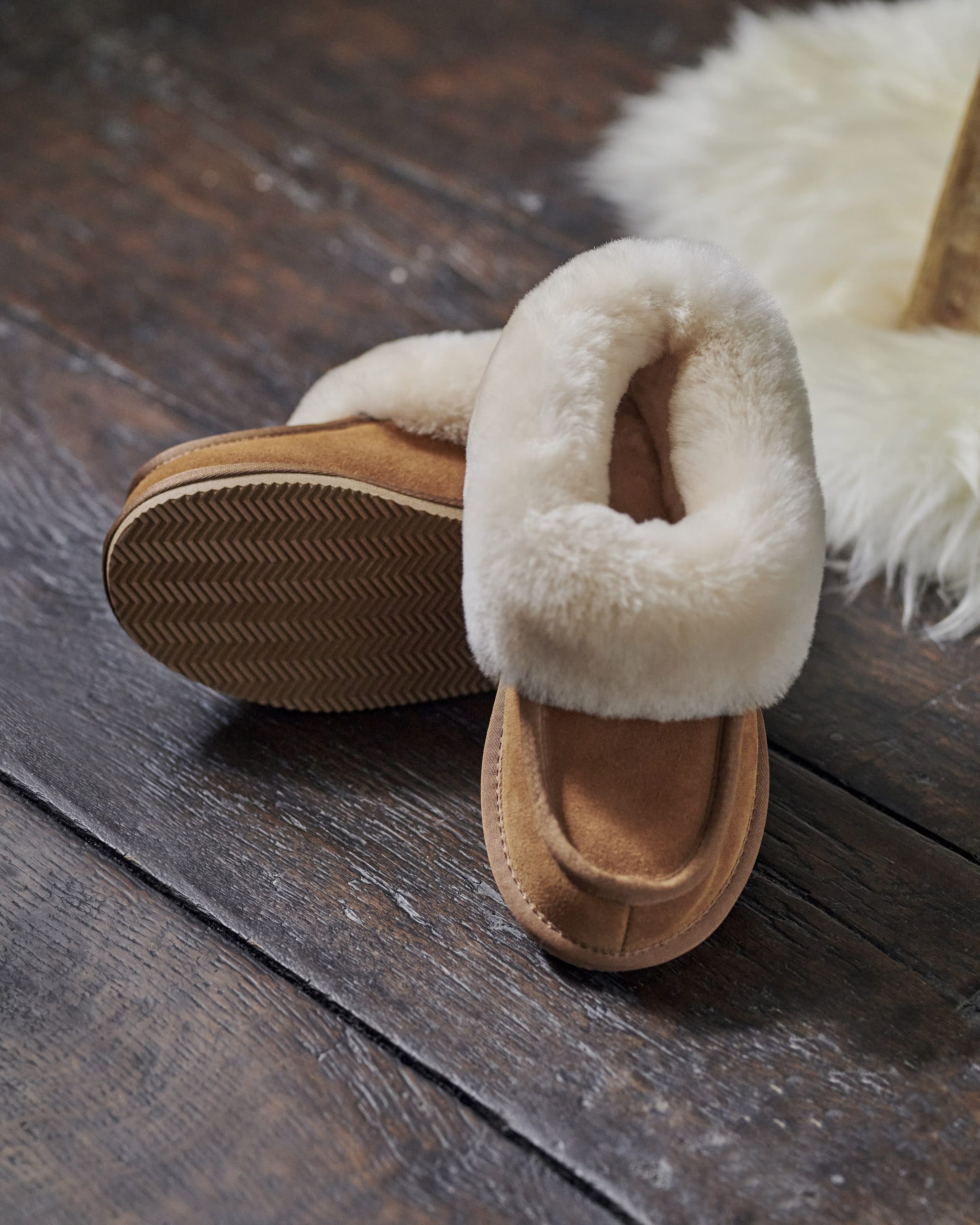 Chestnut | Cosy Boot Slipper | WoolOvers AU