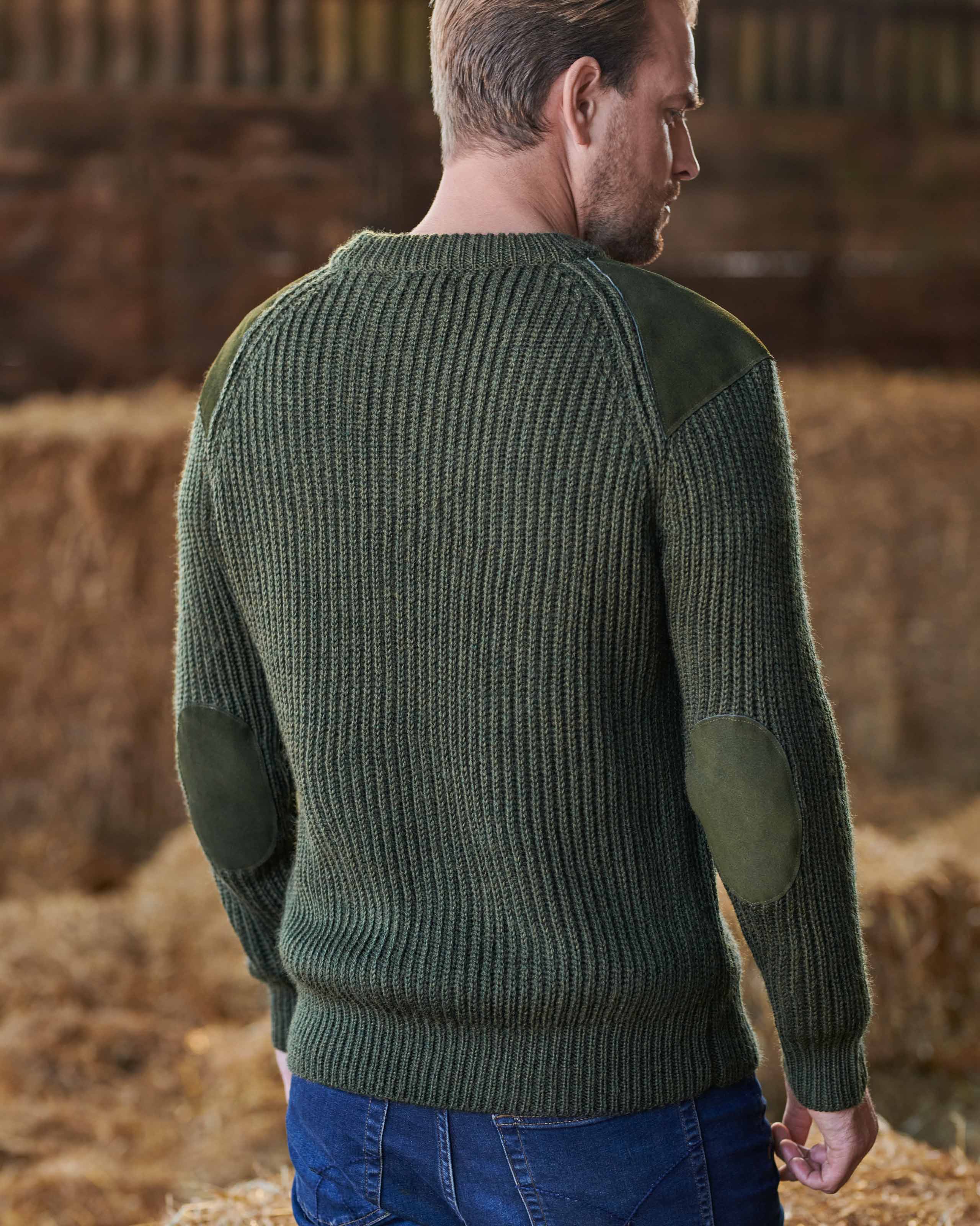Pine Forest 100 Pure Wool Countryman Jumper WoolOvers UK