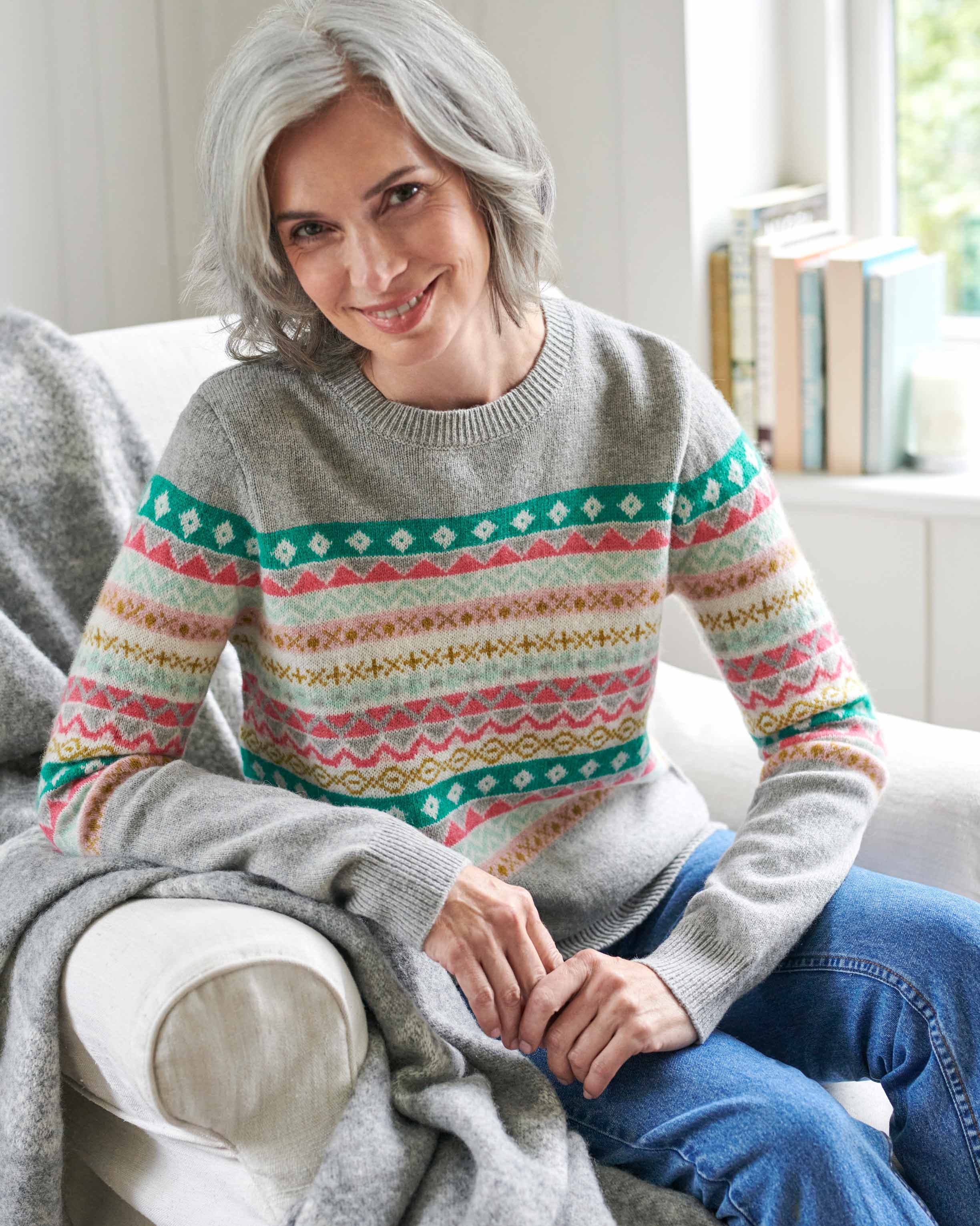 Festive Fair Isle Knit Sweater for Cozy Holiday Style