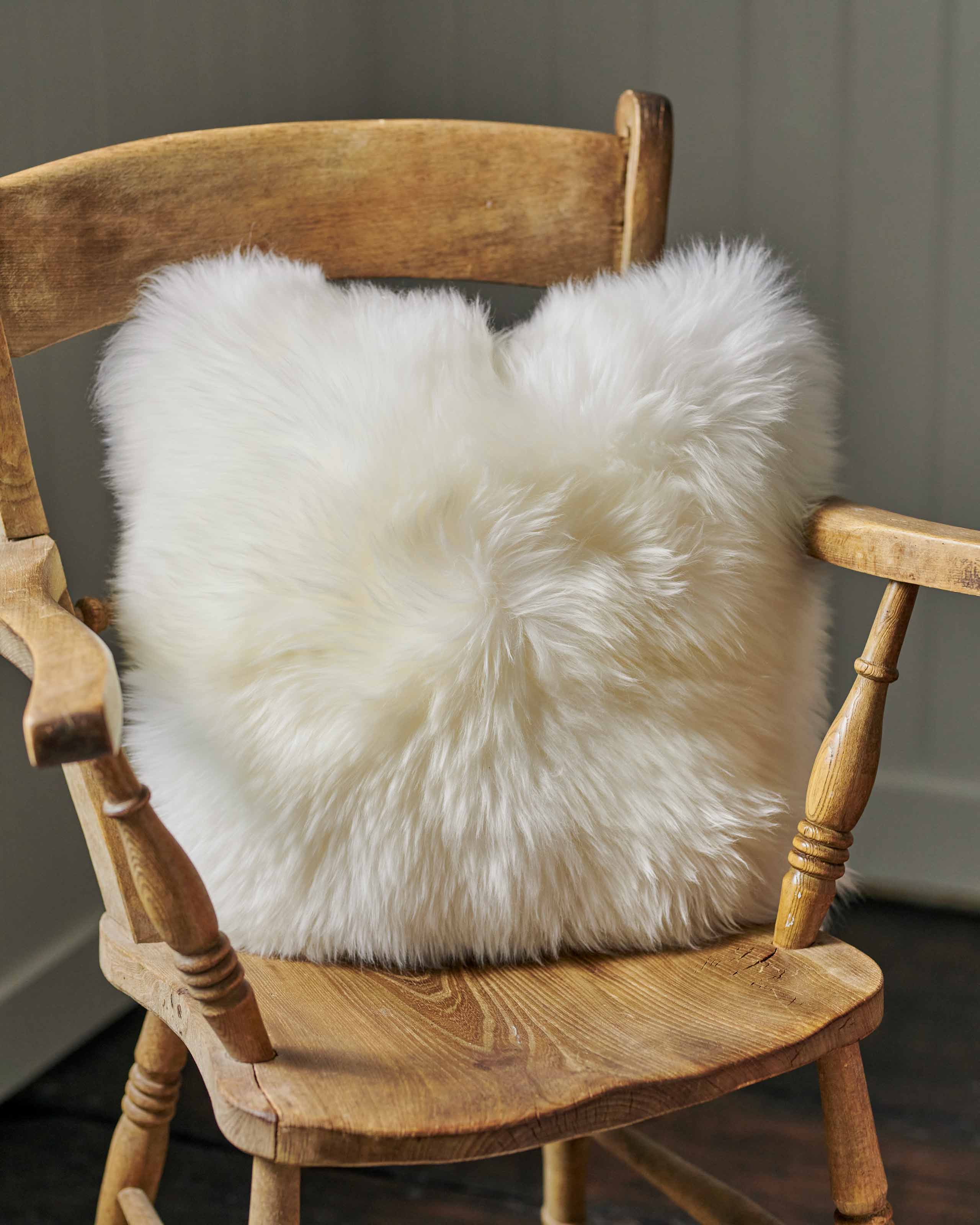 Natural Sheepskin Cushion WoolOvers UK