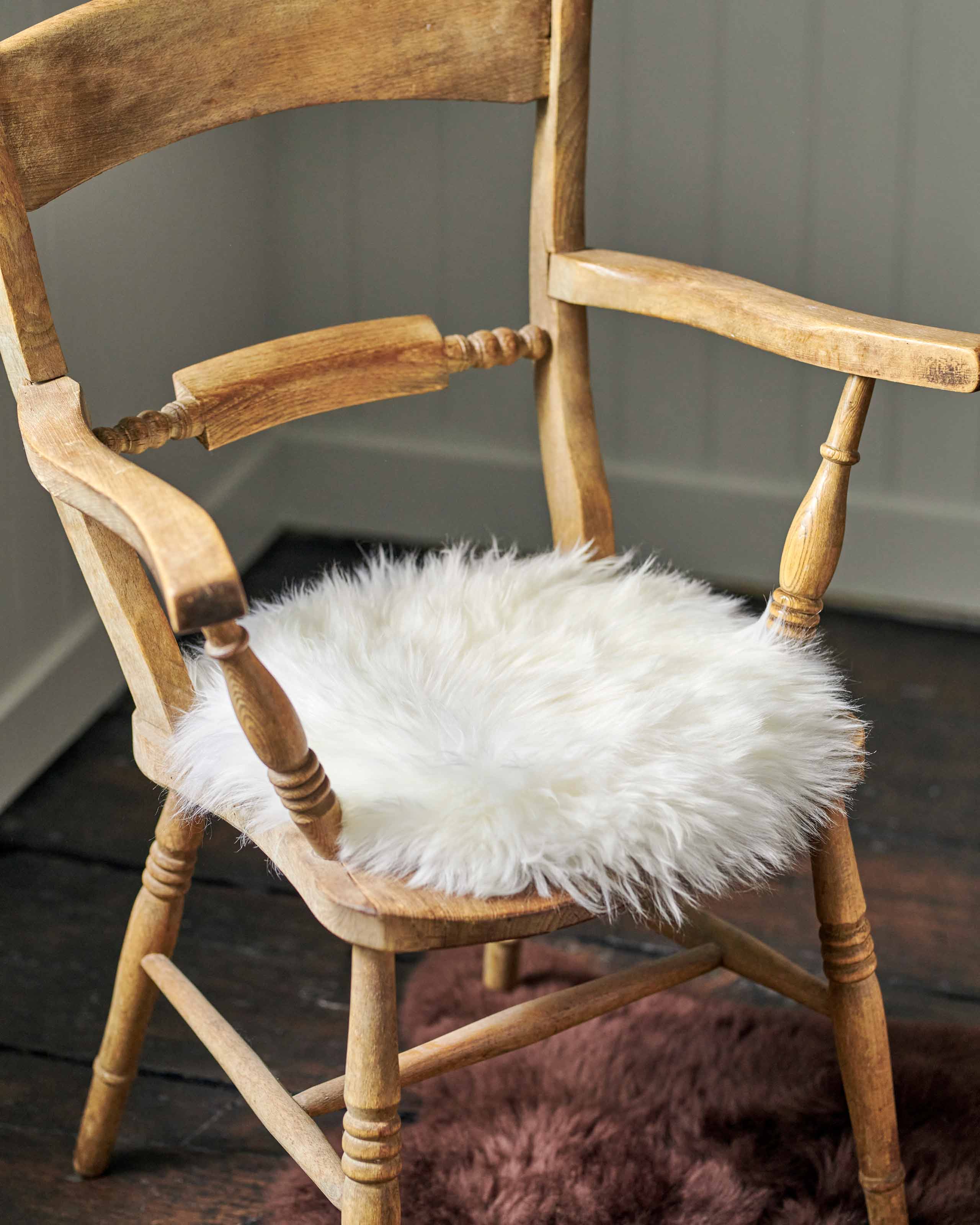 Natural Sheepskin Seat Pad WoolOvers UK