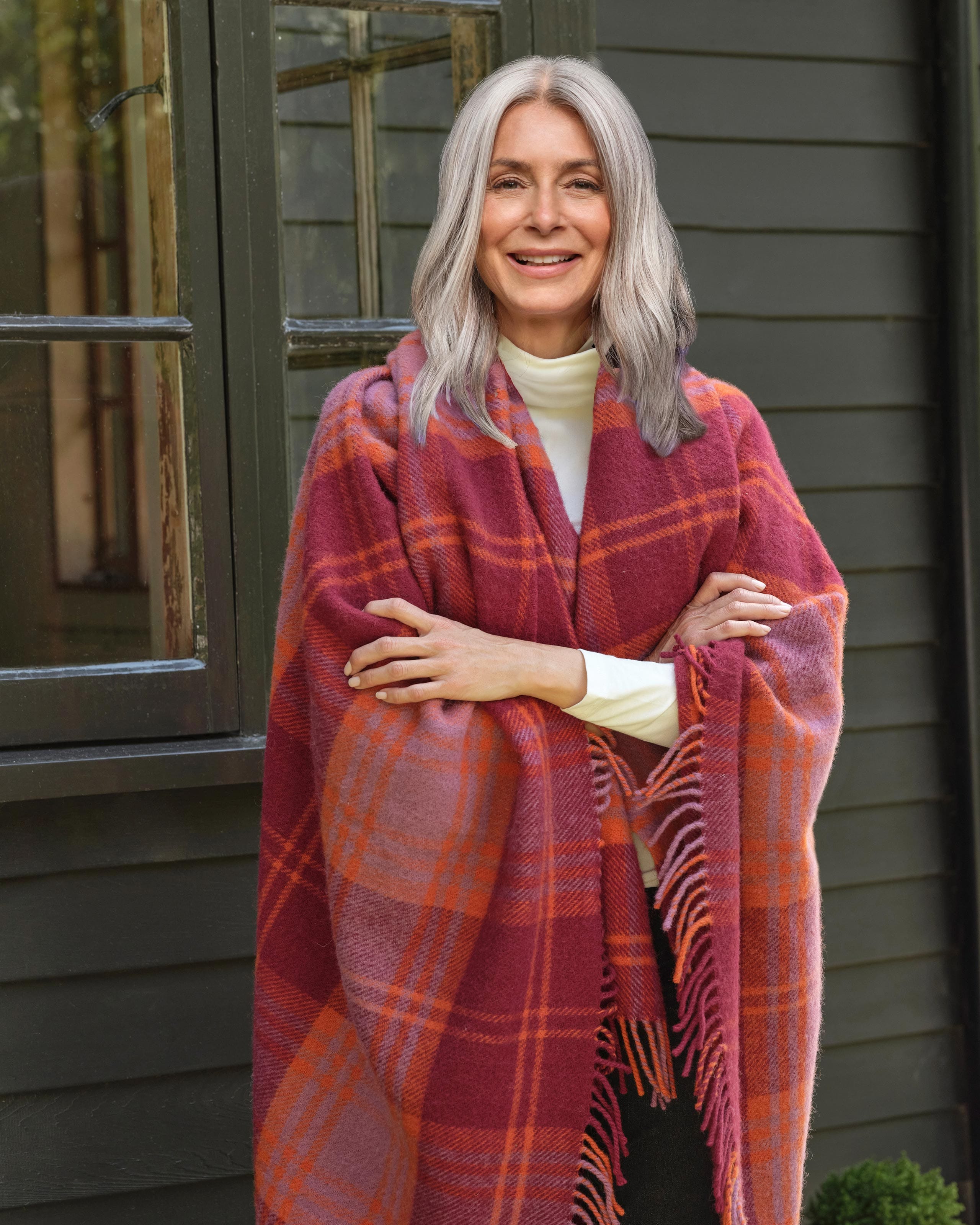 Pumpkin Wine Pure Wool | Traditional Pure Wool Throw