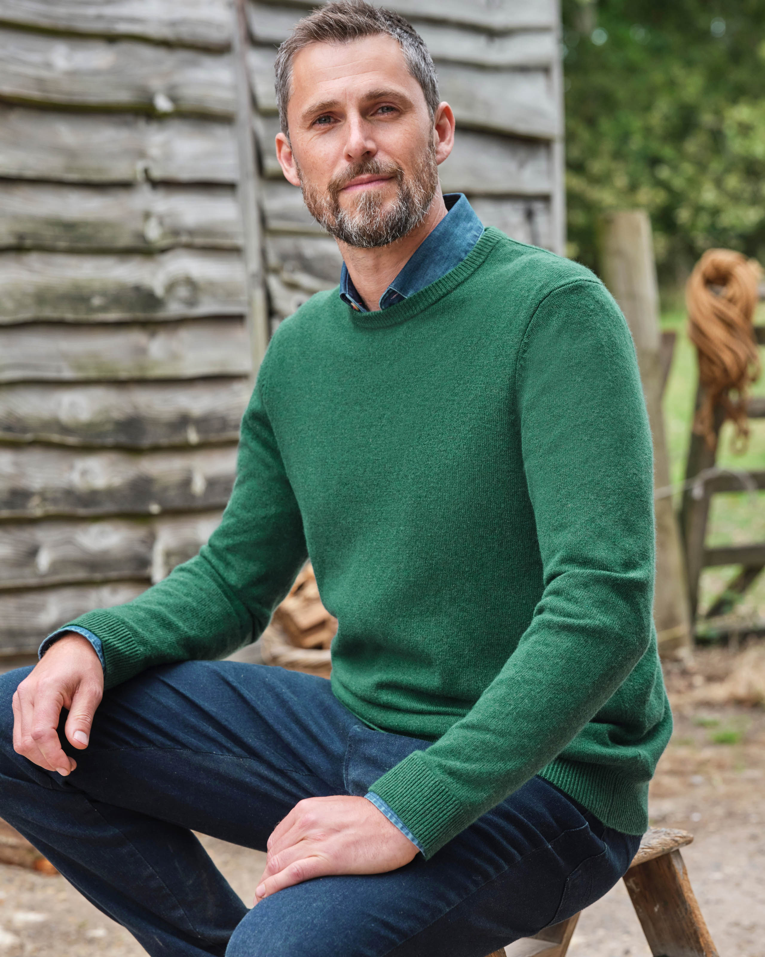 Men's Jumpers | Natural Men's Knitted Jumpers | WoolOvers AU