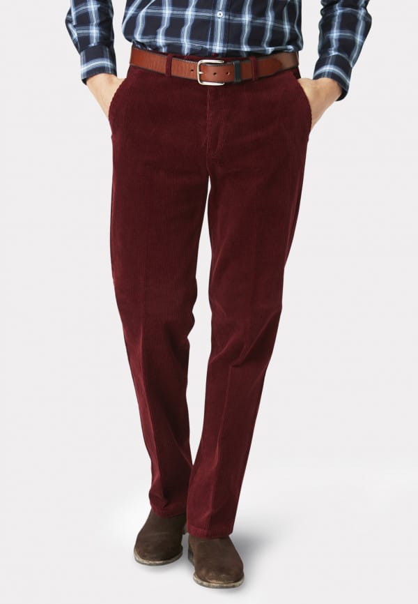 Cherry | Ellroy Cord Trousers | WoolOvers UK