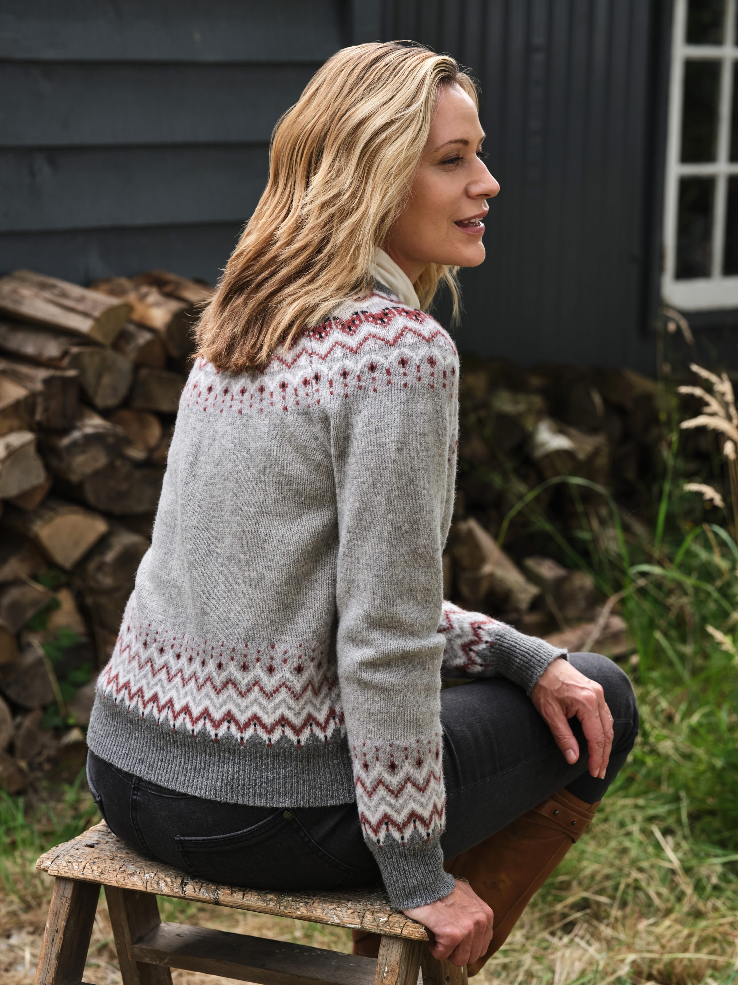 fox fairisle jumper