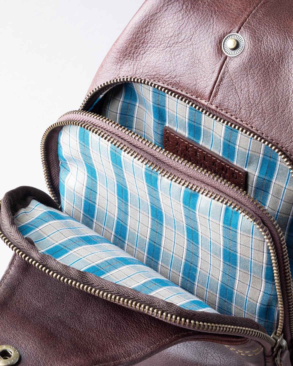 Brown Keswick Leather Sling Bag WoolOvers UK