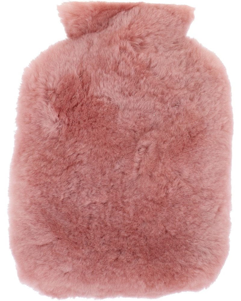 Rose Sheepskin Hot Water Bottle WoolOvers UK