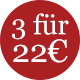 3 für Weihnachtsdekorationen für 22€