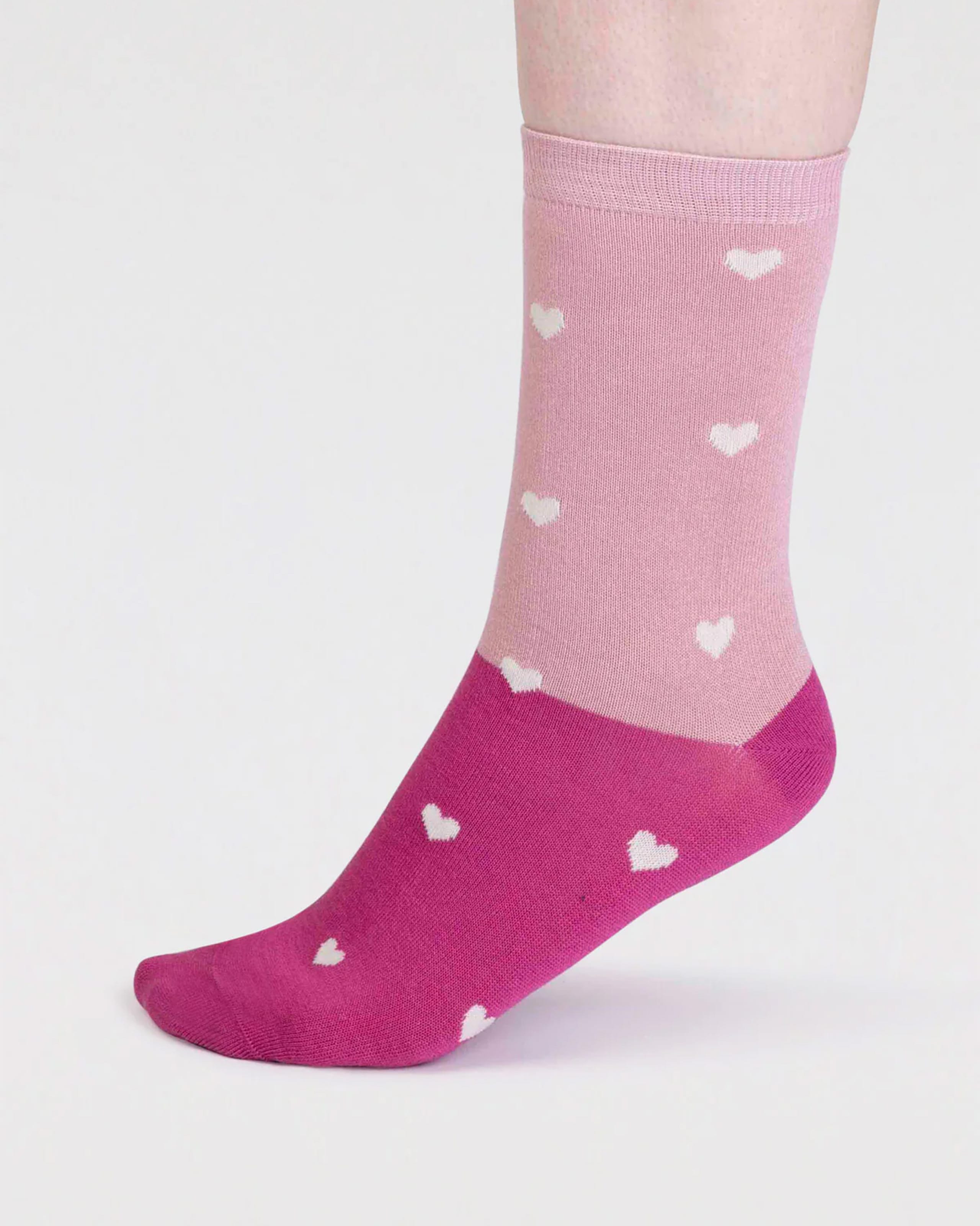 Multi | Haddie Bamboo Love Heart 3 Sock Pack | WoolOvers US