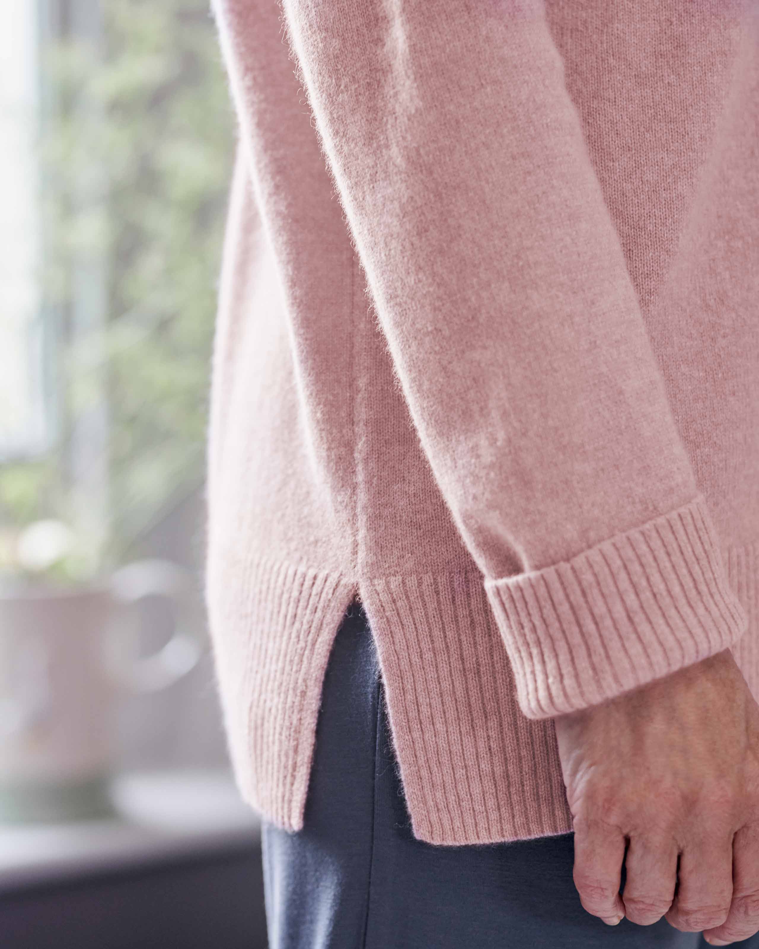5388 Pink Boat Neck Jumper