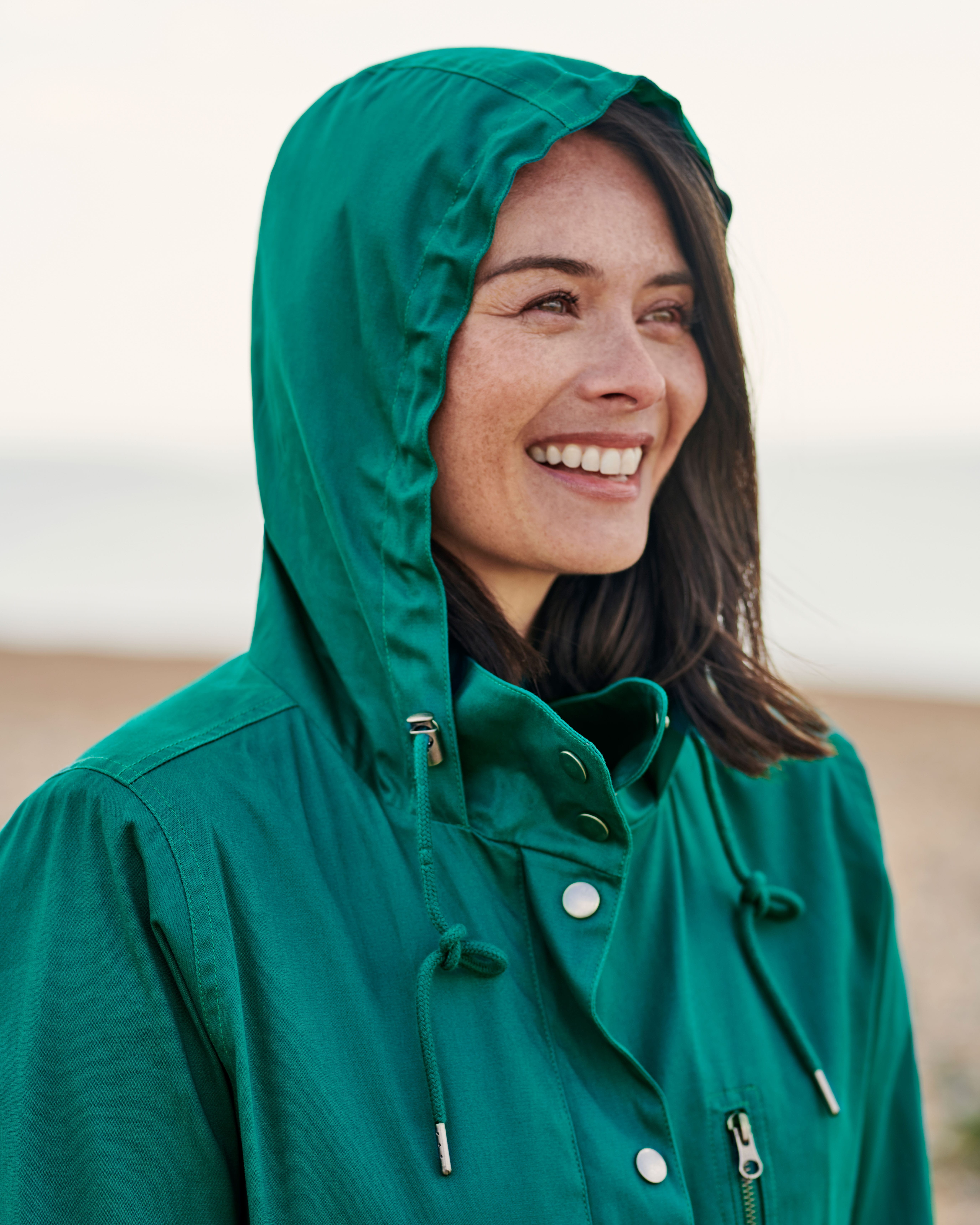 Petrol Hooded Rain Jacket WoolOvers UK