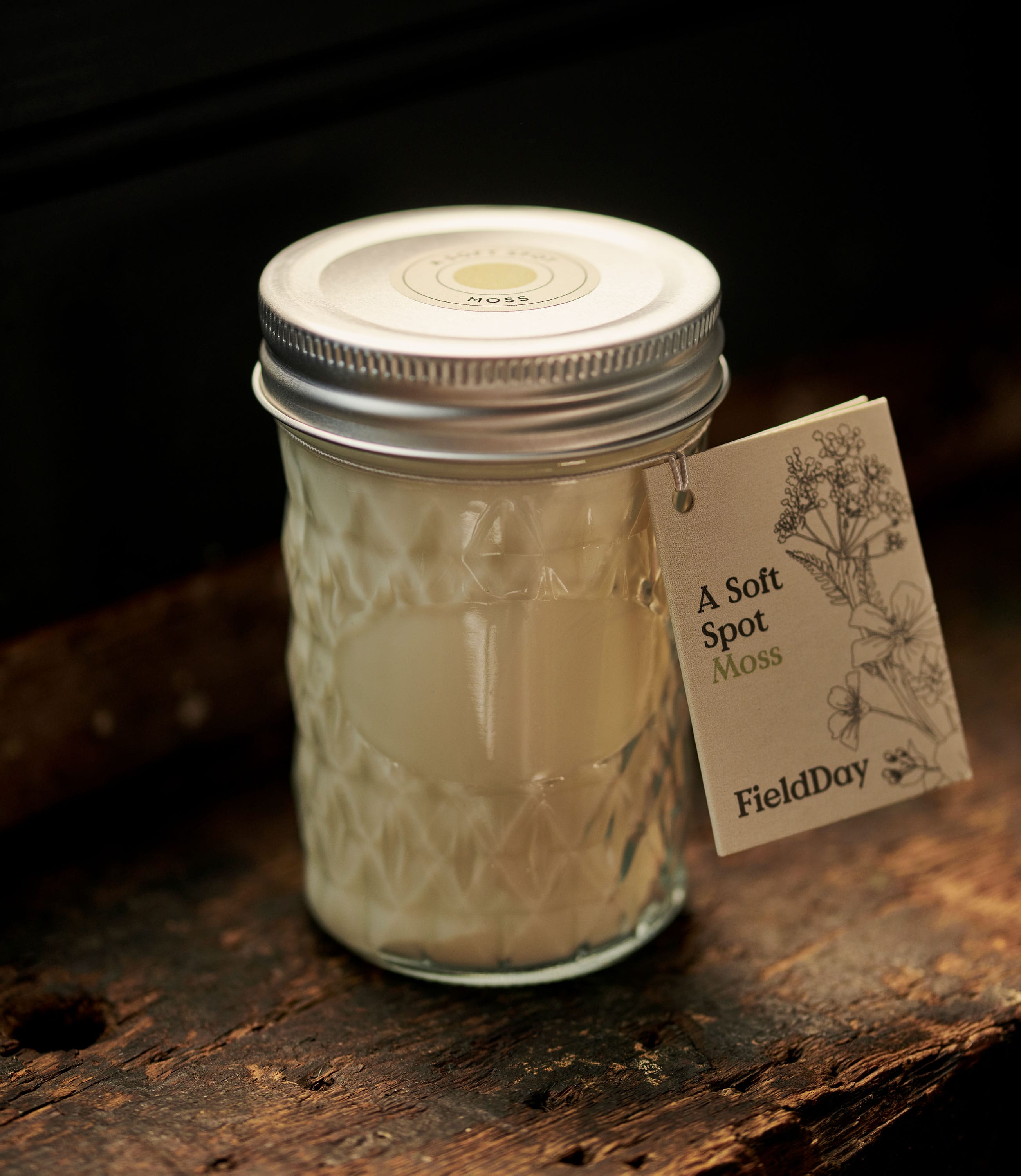 Moss Scented Jam Jar Candle WoolOvers UK