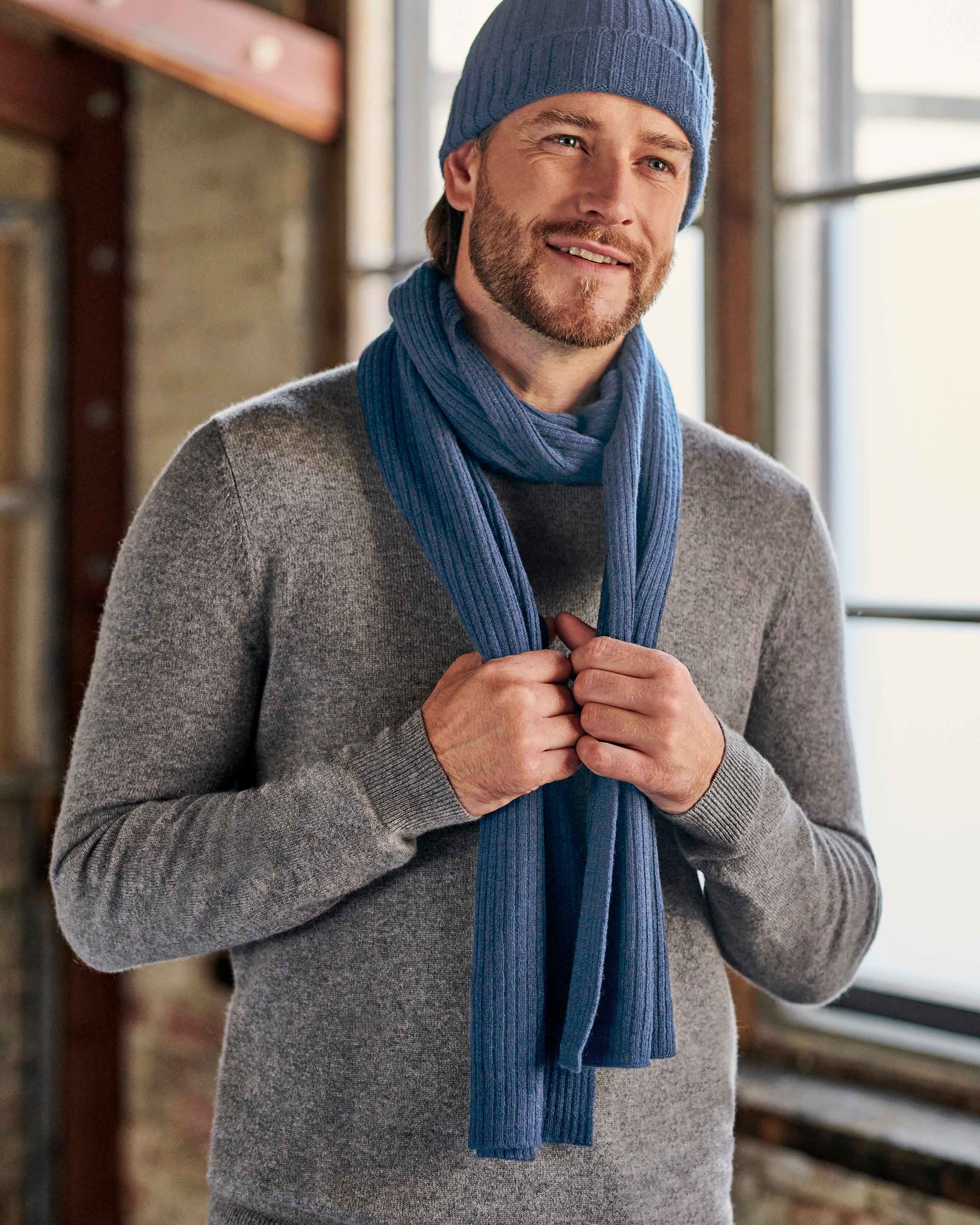 Cashmere Men's Warm Pants Single Piece With Velvet