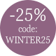 25 off winter edit