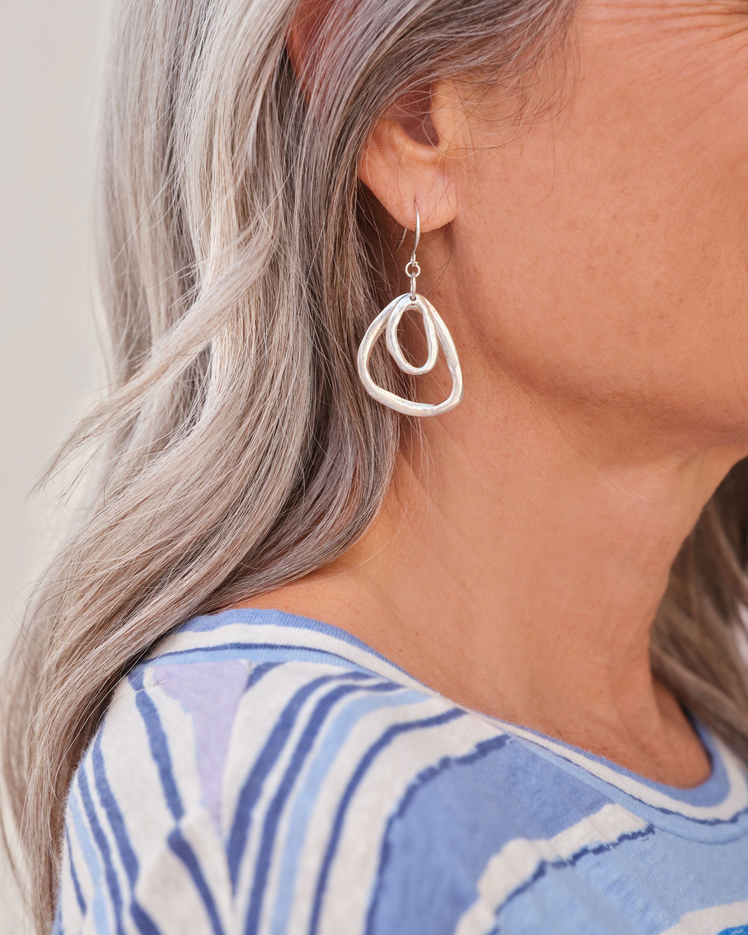 Silver Silver Plated Earring WoolOvers US