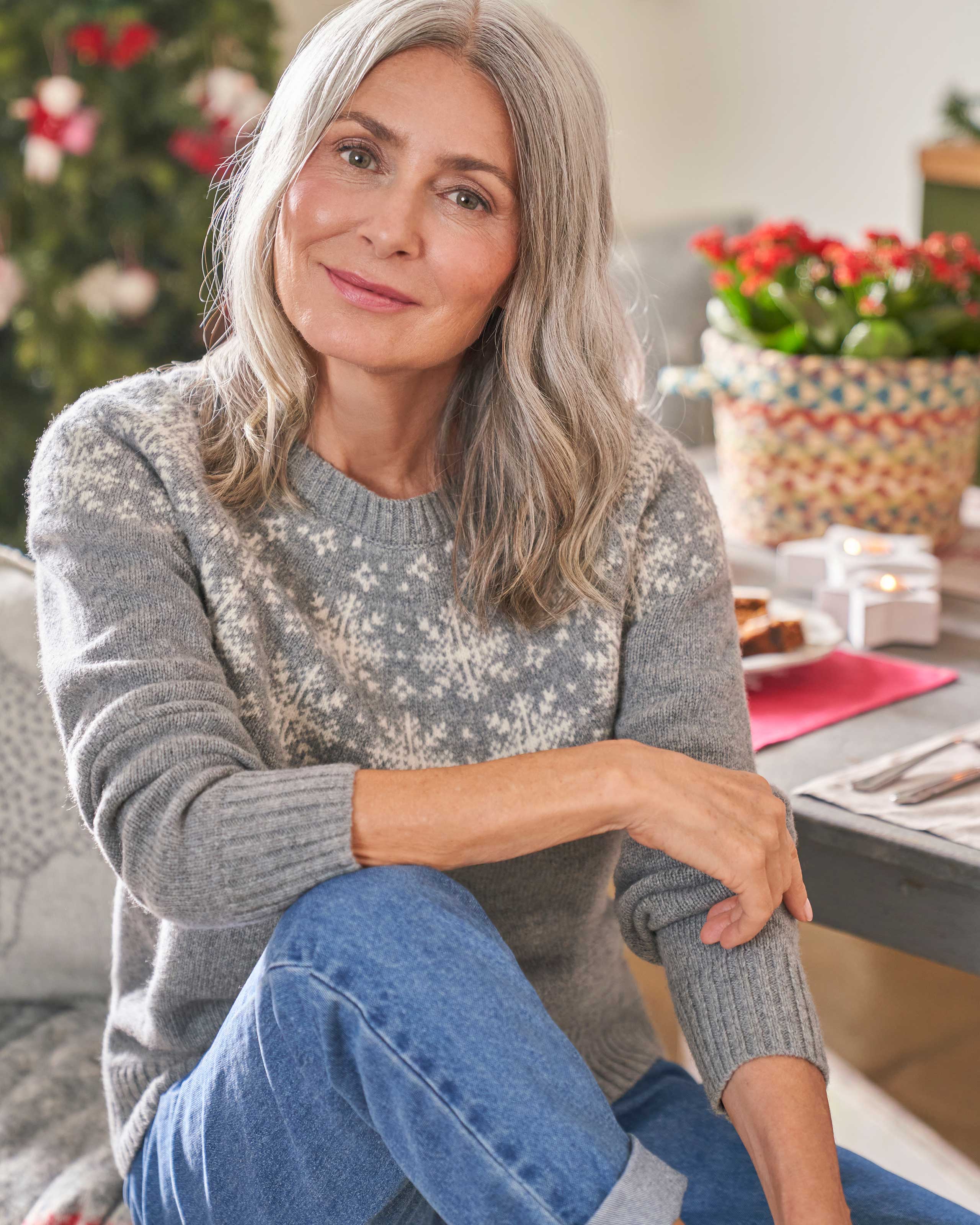fairisle snowflake jumper