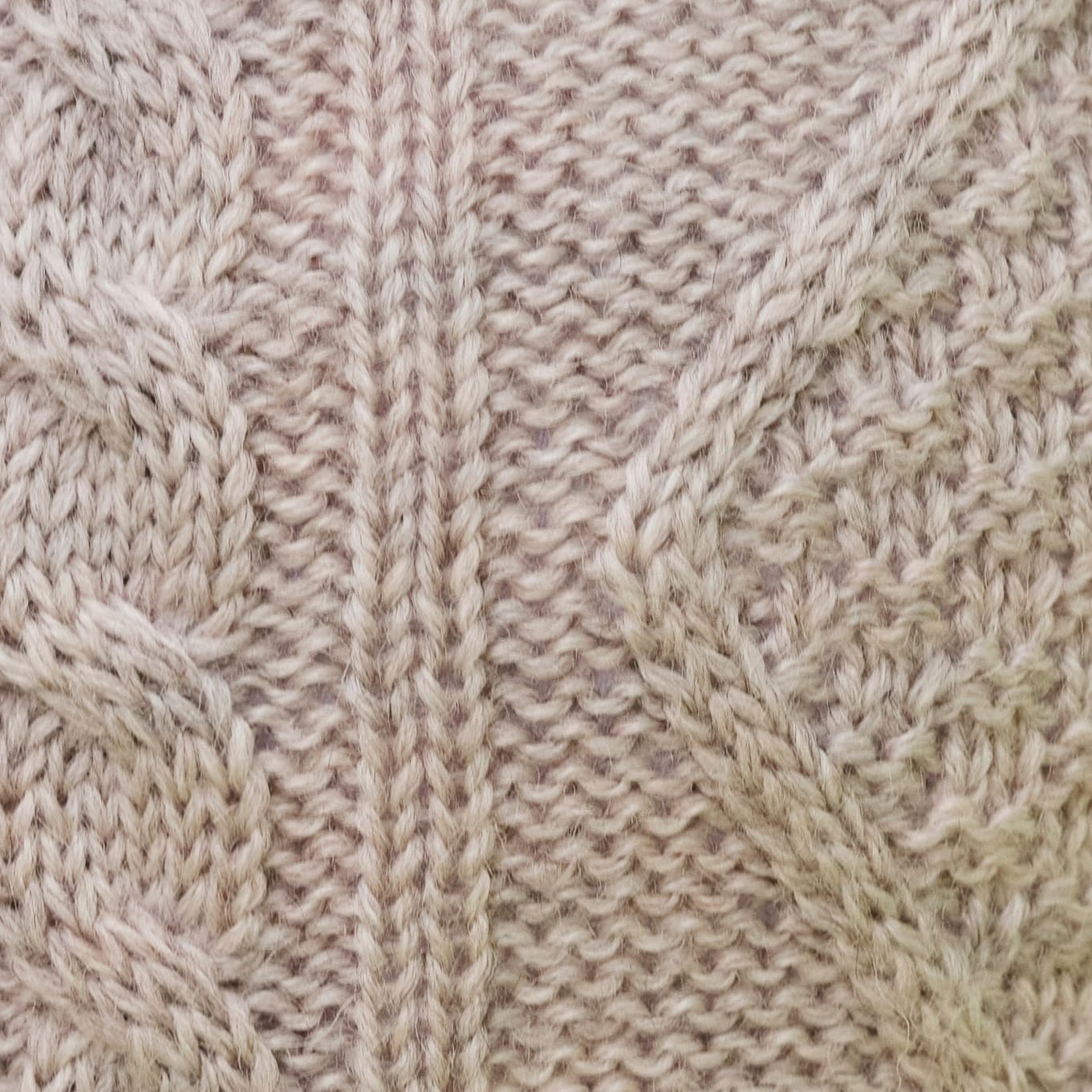 Soft Oatmeal, Cable Button Through Cardigan