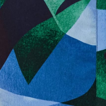 Navy Abstract Print